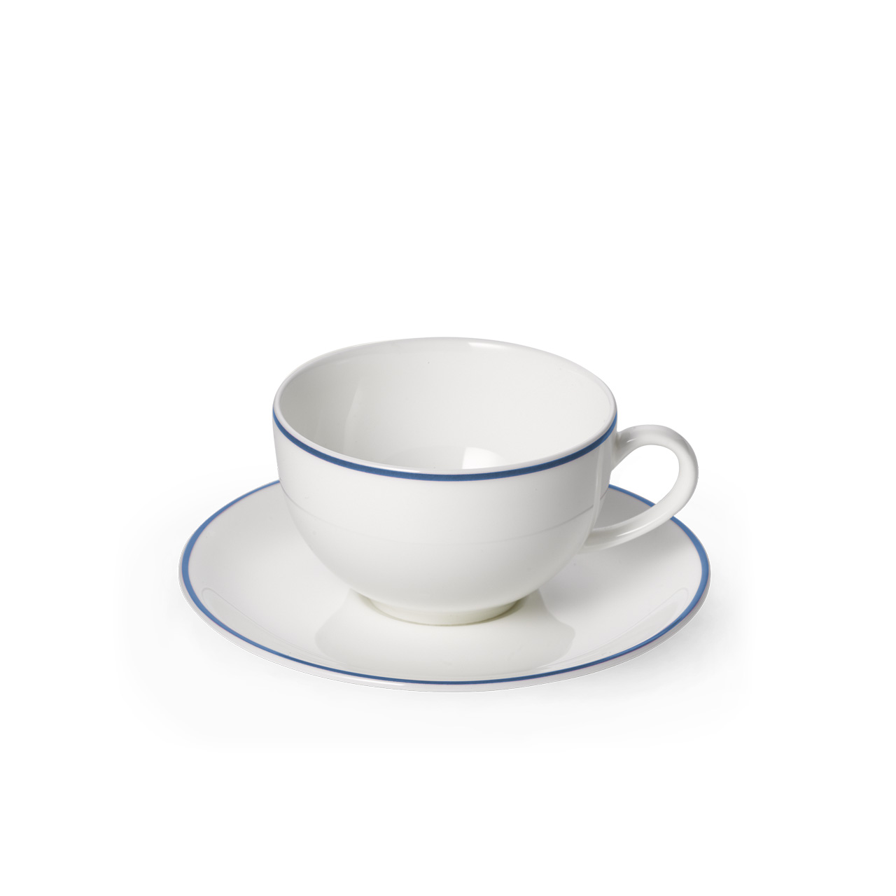 Coffee cup with saucer round 0.25 l light blue, Untertasse, Tasse