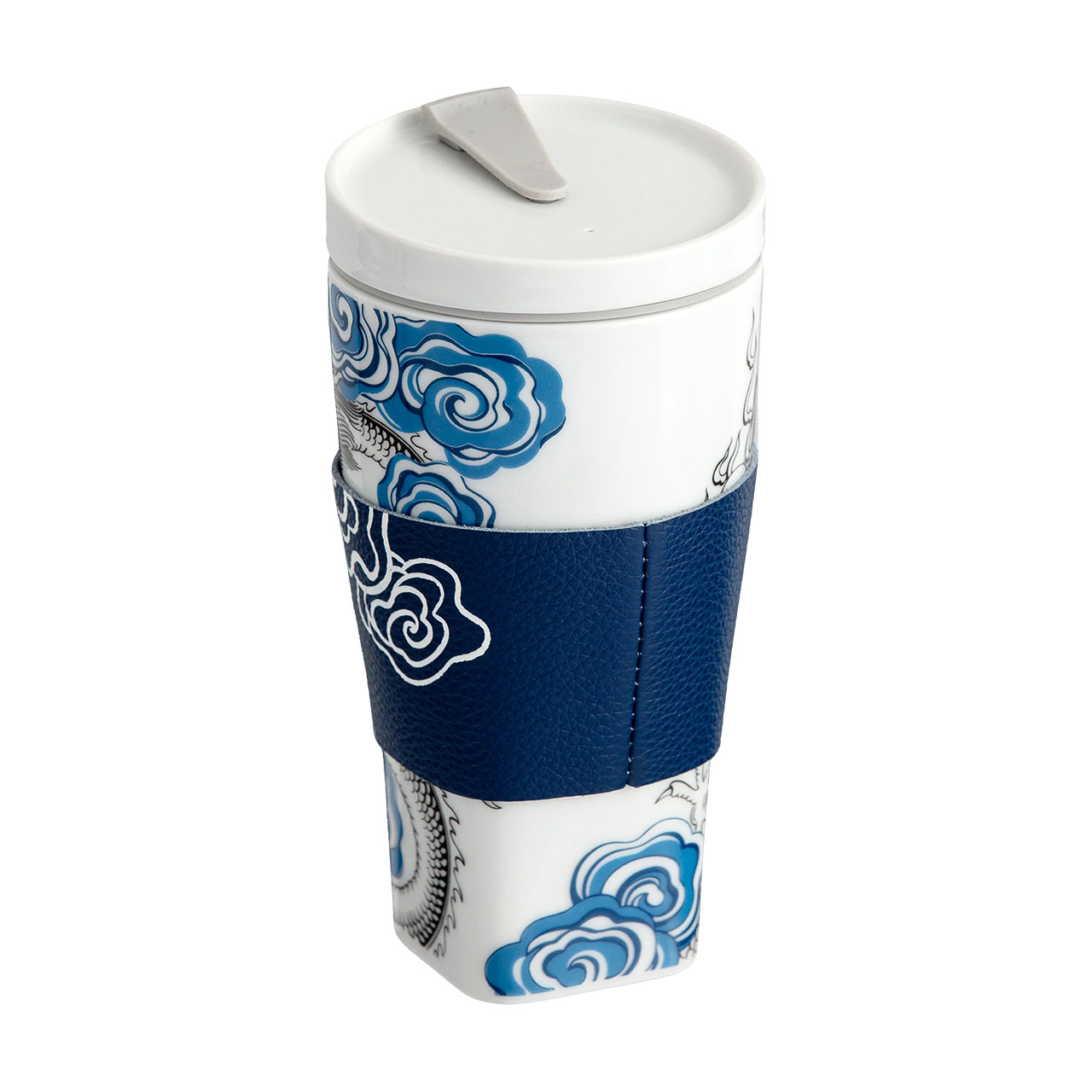 Coffee to go mug Fortune Dragon with cuff 0.35 l, Flasche, Tasse, Shaker, Einwegbecher