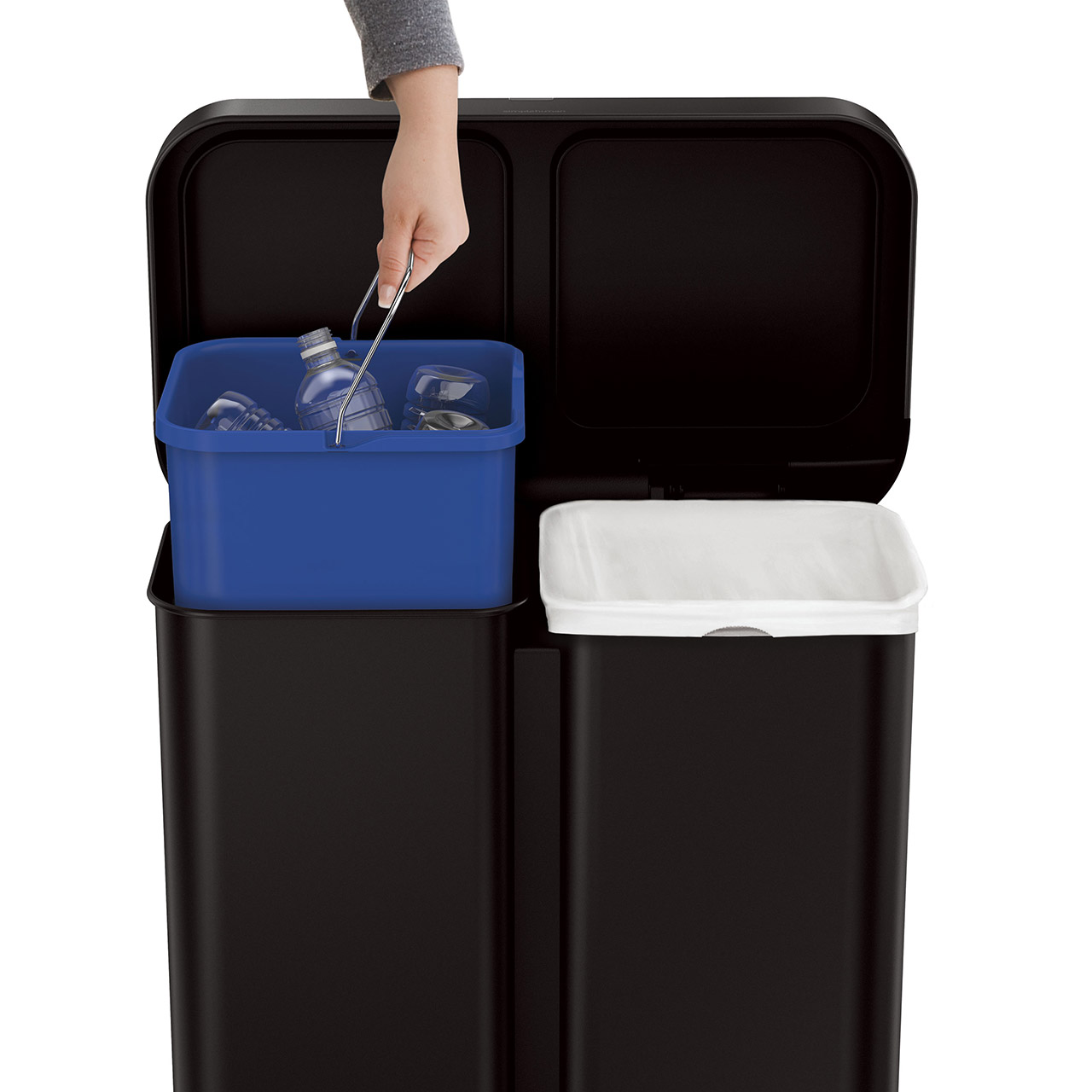 Regangular sensor bin black