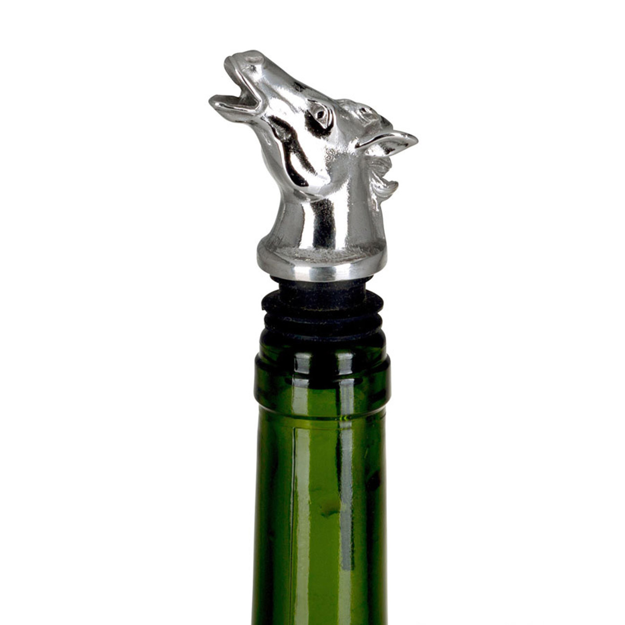Bottle pourer horse stainless steel, Rauchrohr