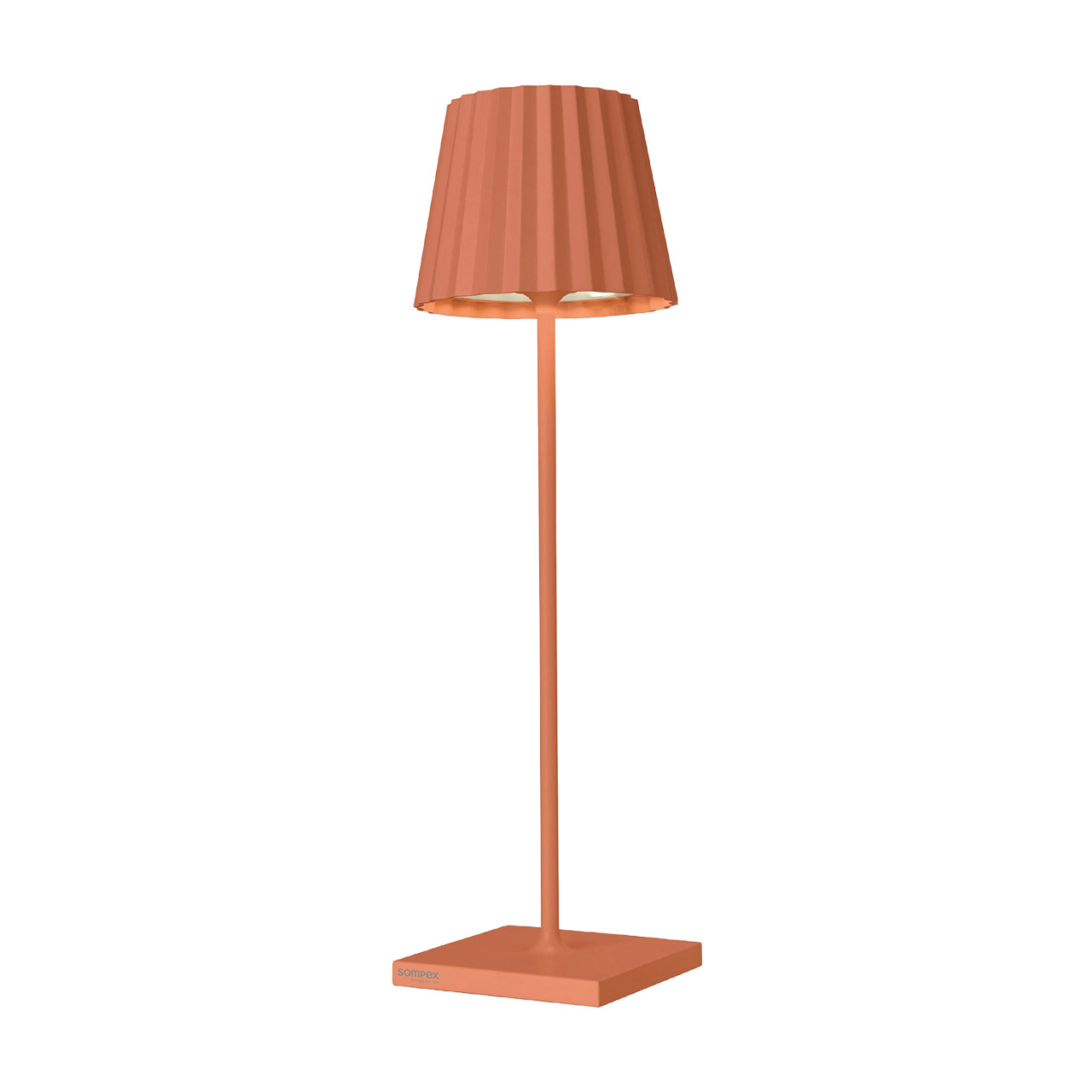 Table lamp LED 38 cm dimmable orange, Lampe, Lampenschirm