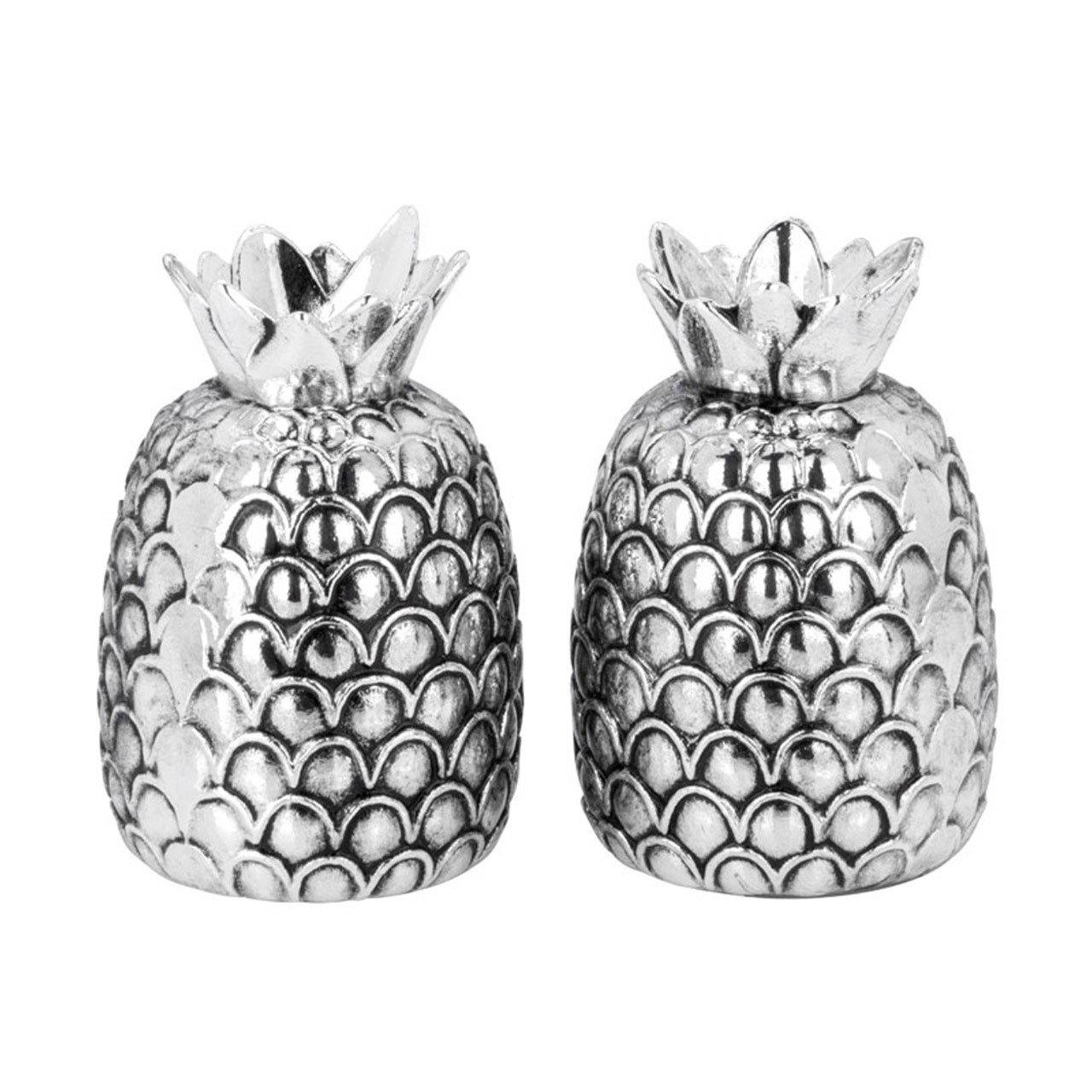 Shaker set 3-piece pineapple with oval tray silver-plated, Essen, Obst, Ananas, Pflanze, Produzieren