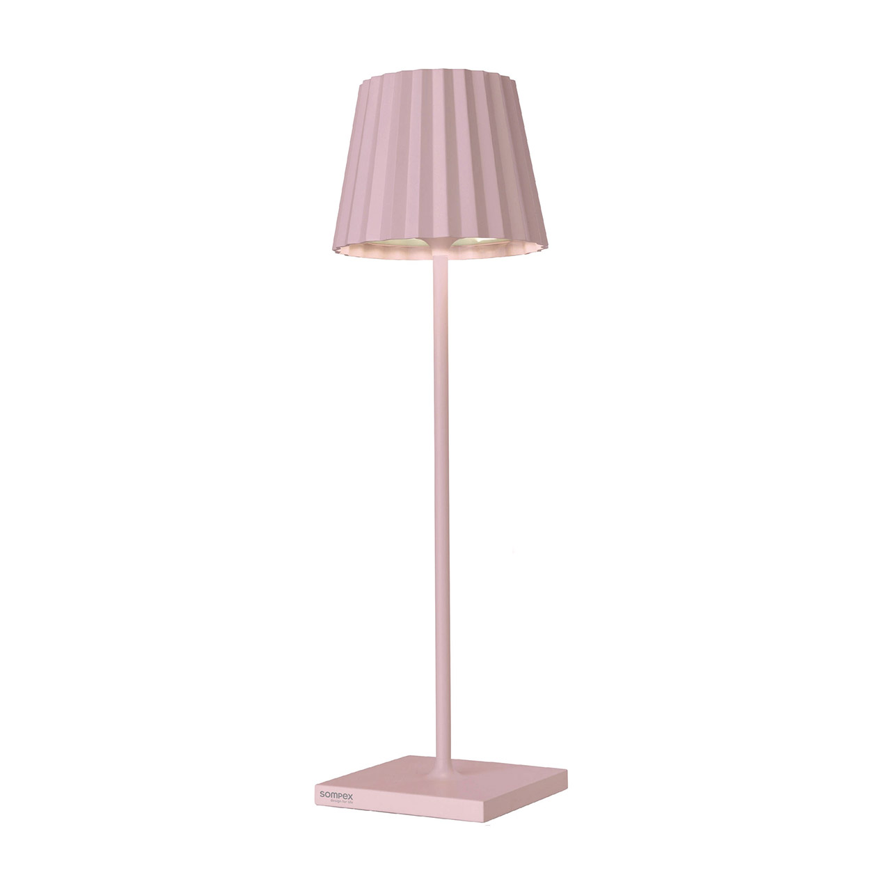 Table lamp LED 38 cm dimmable pink, Lampe, Lampenschirm, Tischlampe
