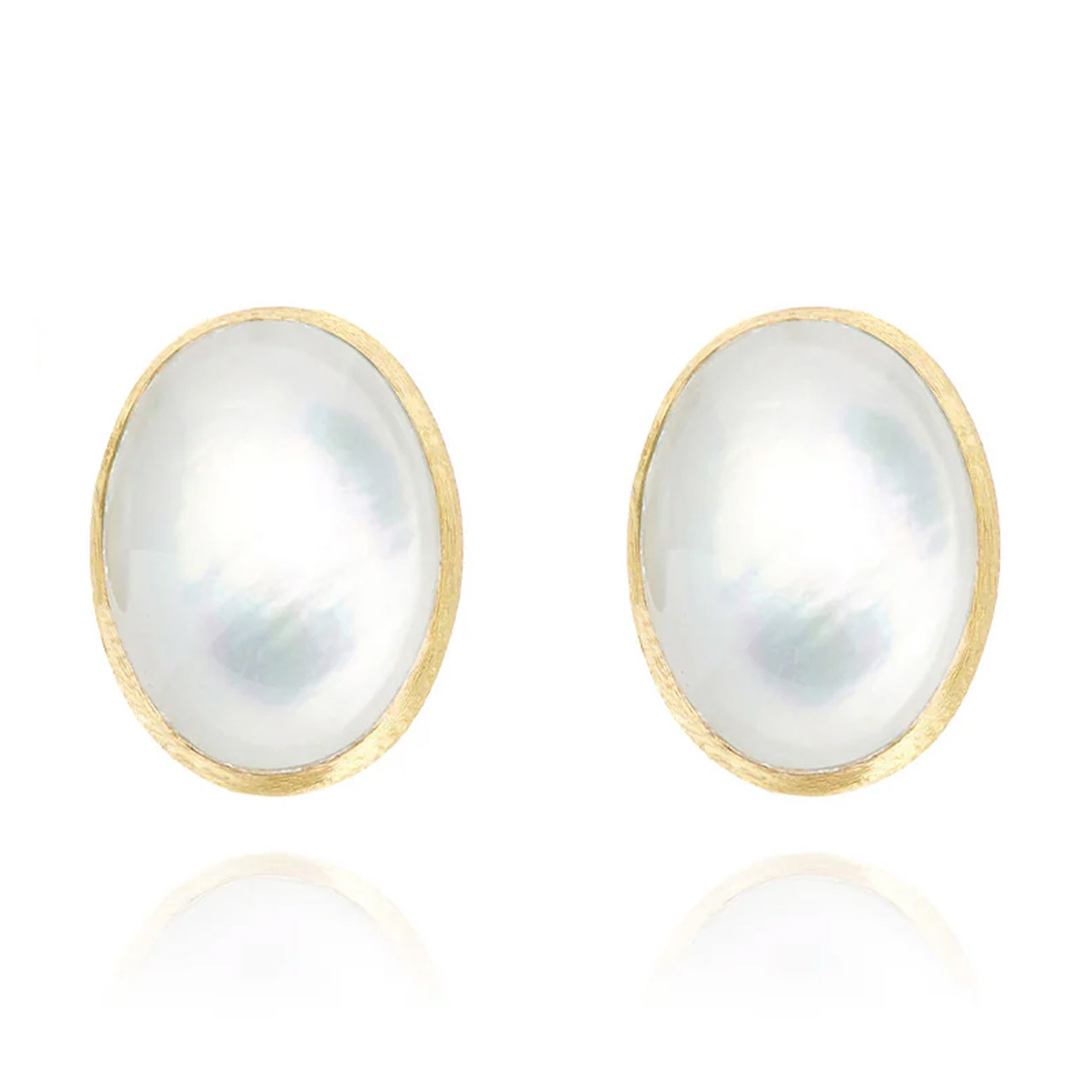 Earrings 750/- yellow gold diamonds, Zubehor, Schmuck, Perle