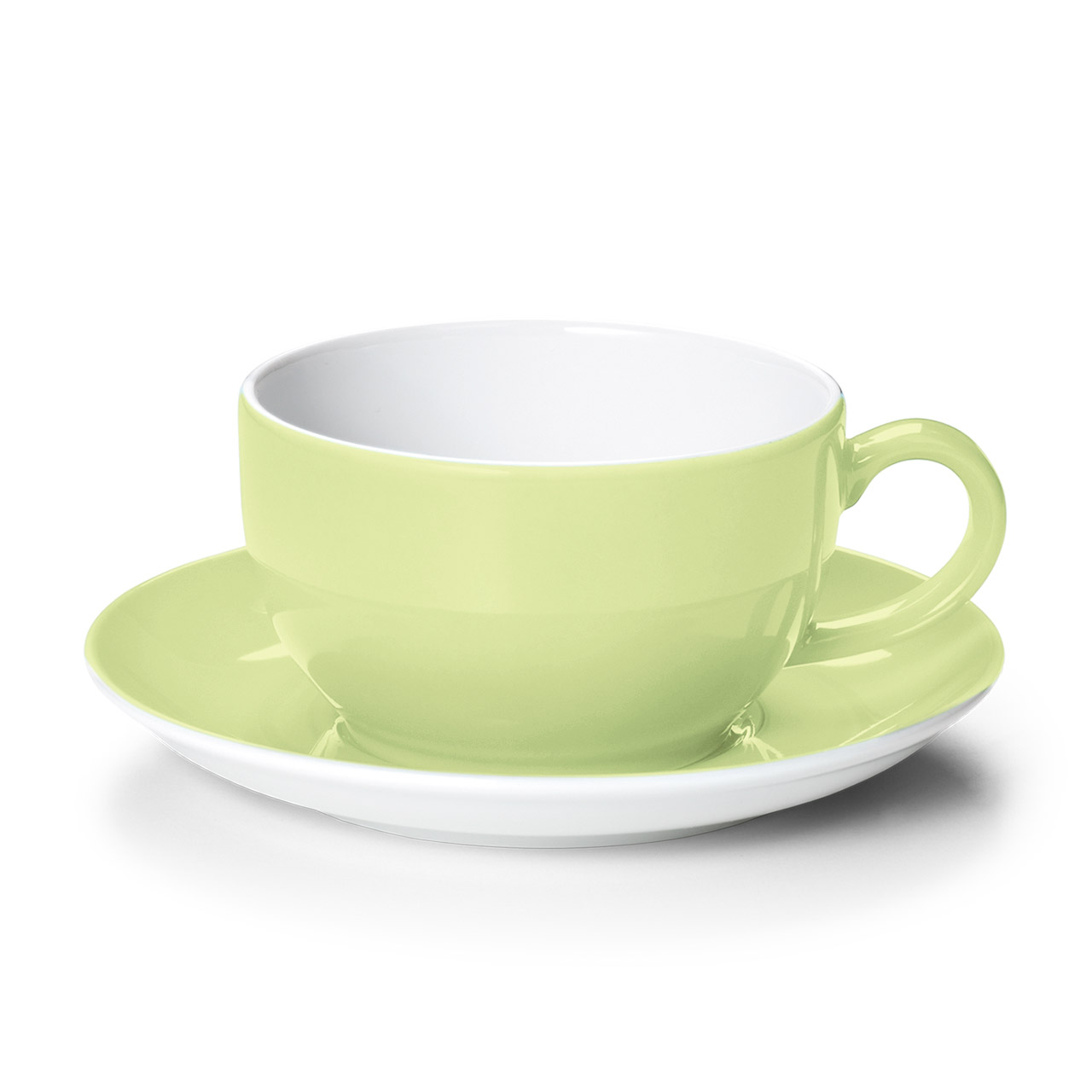 Dibbern 'Solid Color pistazie', Kaffeetasse m. U. 0,25 l, Untertasse, Tasse