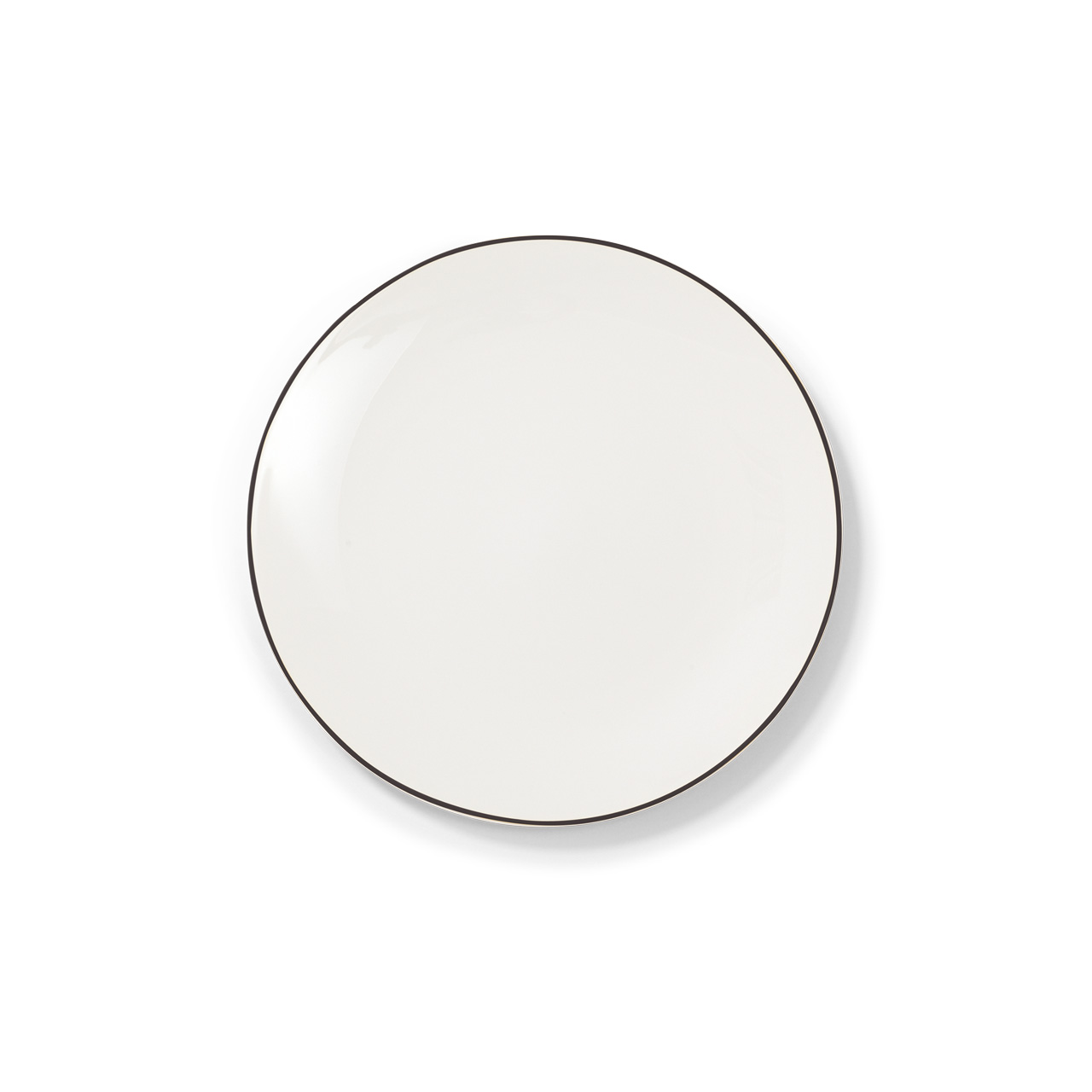 Breakfast plate 21 cm black, Teller, Porzellan, weiß, runder Teller, Produkt-Image