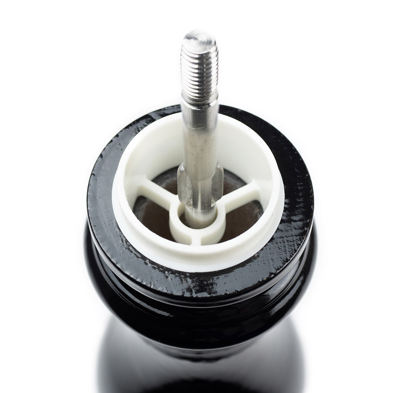 Salt mill 22 cm black lacquered, Maschine, Rad