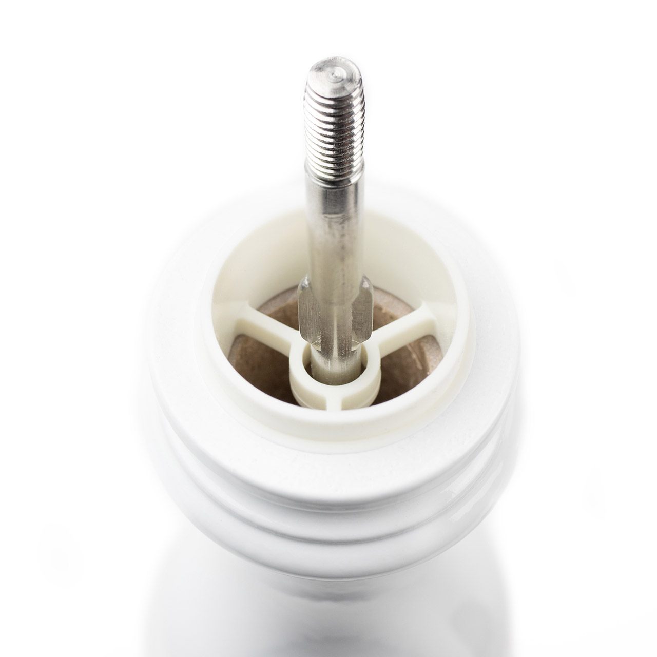 Salt mill 18 cm white lacquered, Licht, Maschine