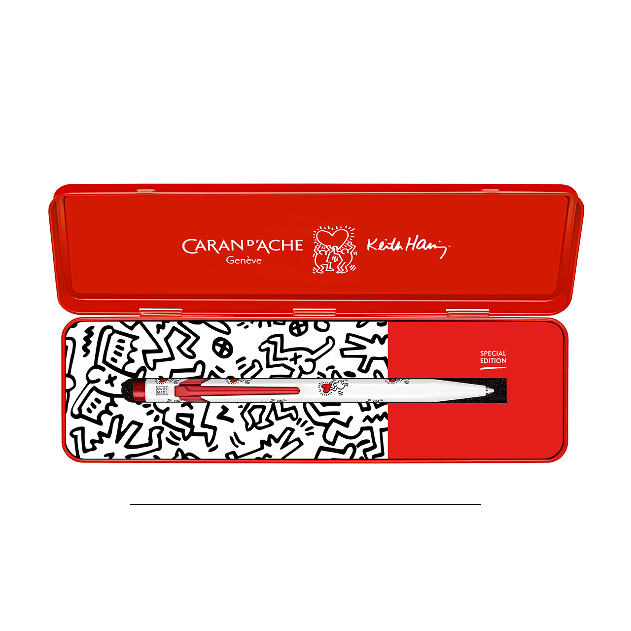 Ballpoint Keith Haring white