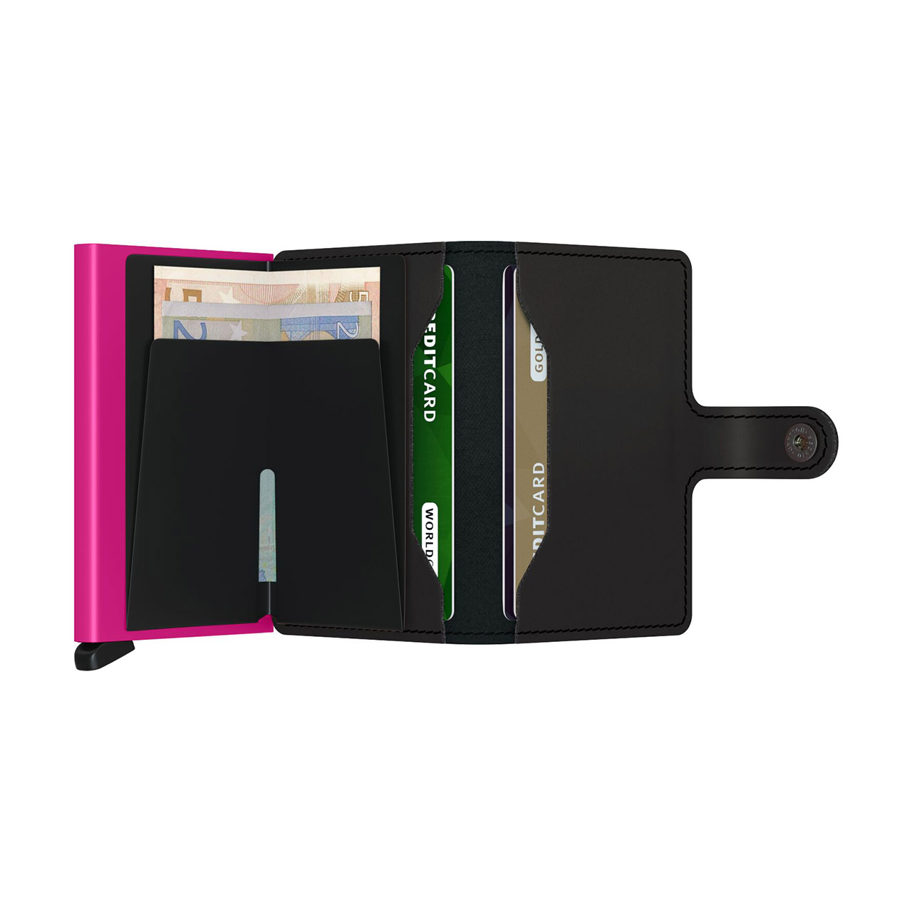 Miniwallet Matte black & fuchsia, Zubehor
