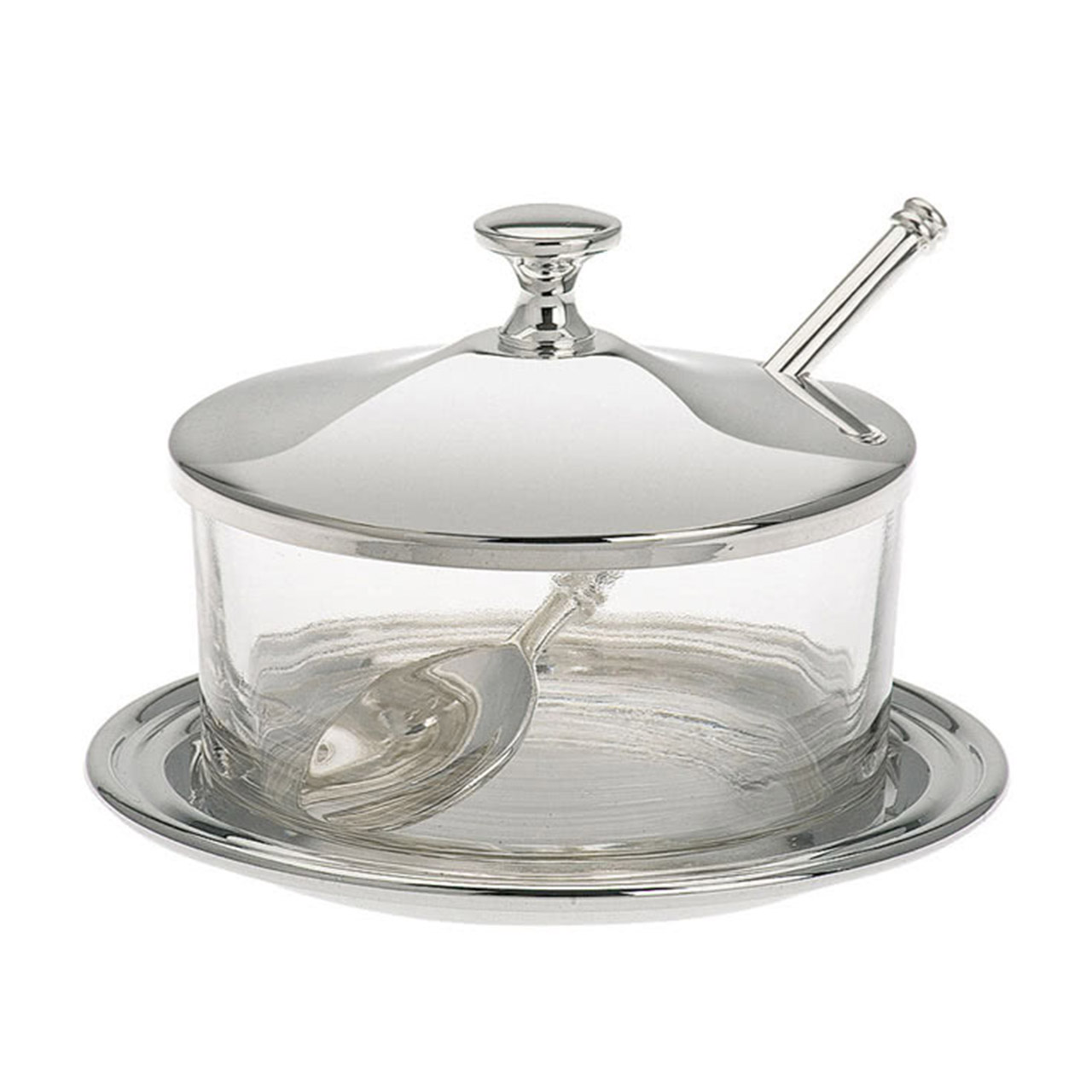 Cheese box with plate 7 cm silver-plated, Kochgeschirr, Topf, Kochtopf, Essen