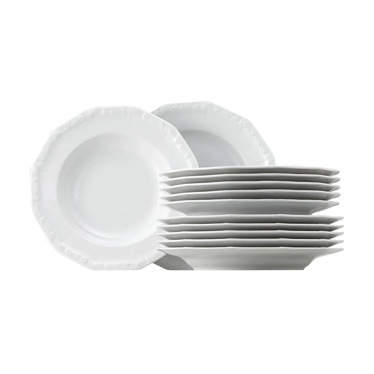 Table Set 12 pcs. , Porzellan, Töpferei, Besteck, Mahlzeit, Teller