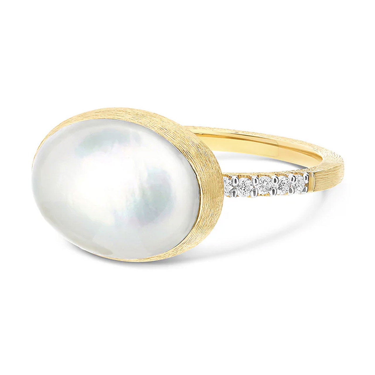 Ring 750/- yellow gold diamonds 0.12 ct W55, Zubehor, Schmuck, Ring