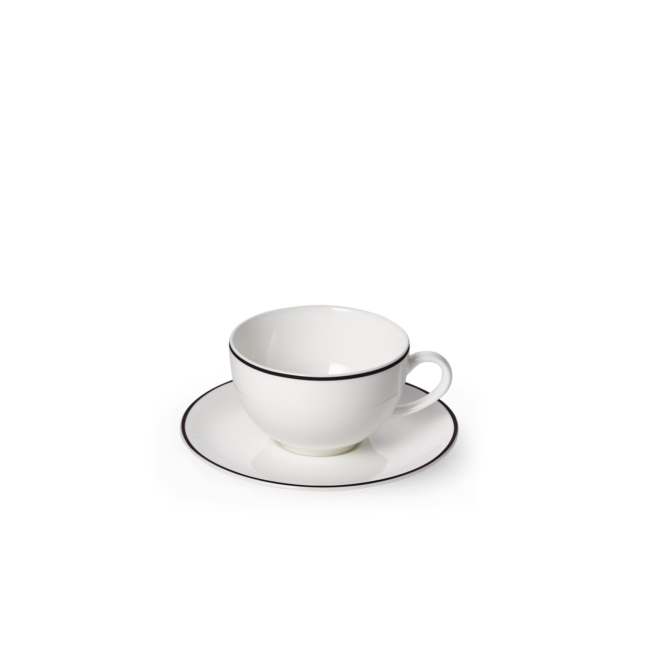 Espresso cup with saucer 0.11 l black, Untertasse, Tasse