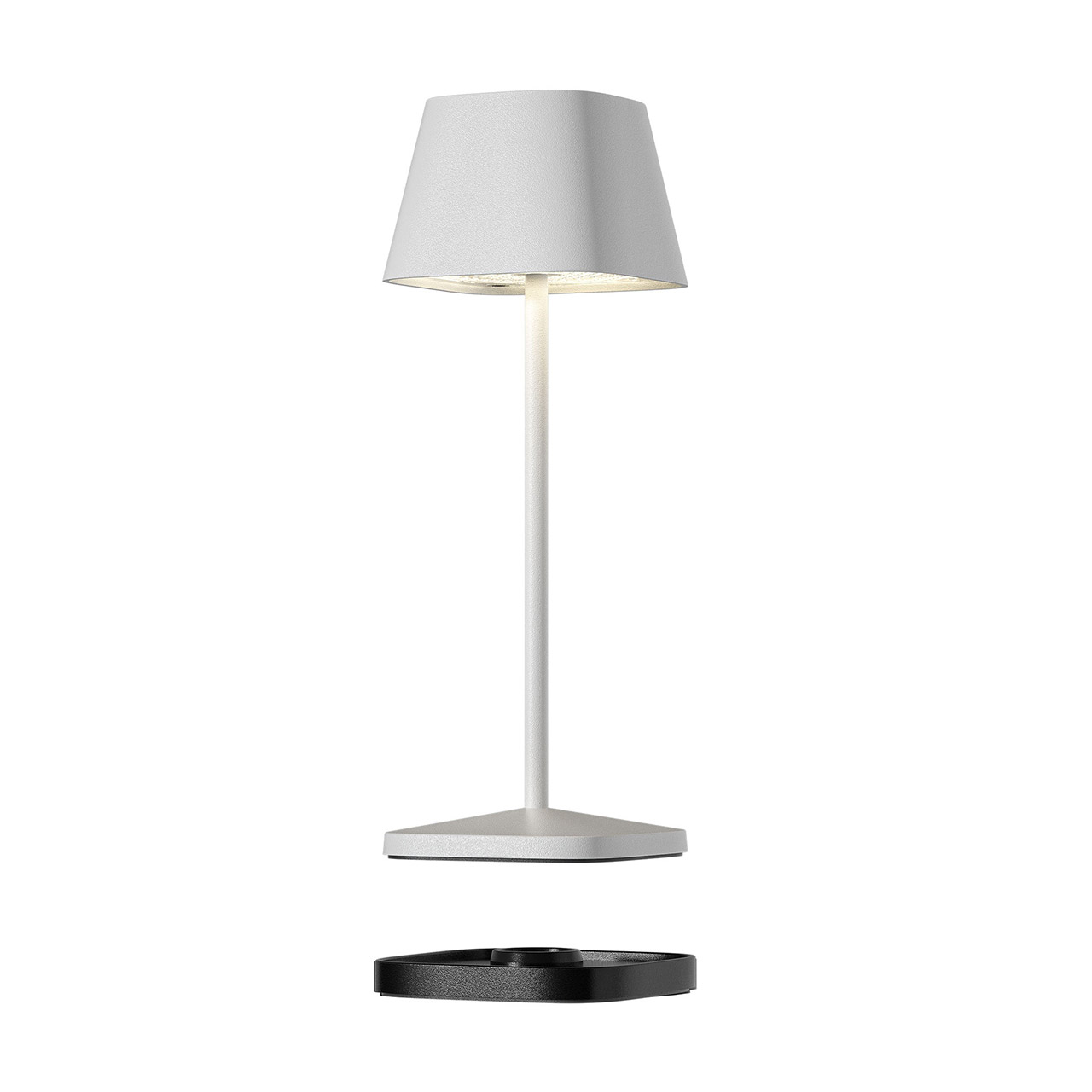 Table lamp LED 20 cm dimmable white, Lampe, Tischlampe, Lampenschirm