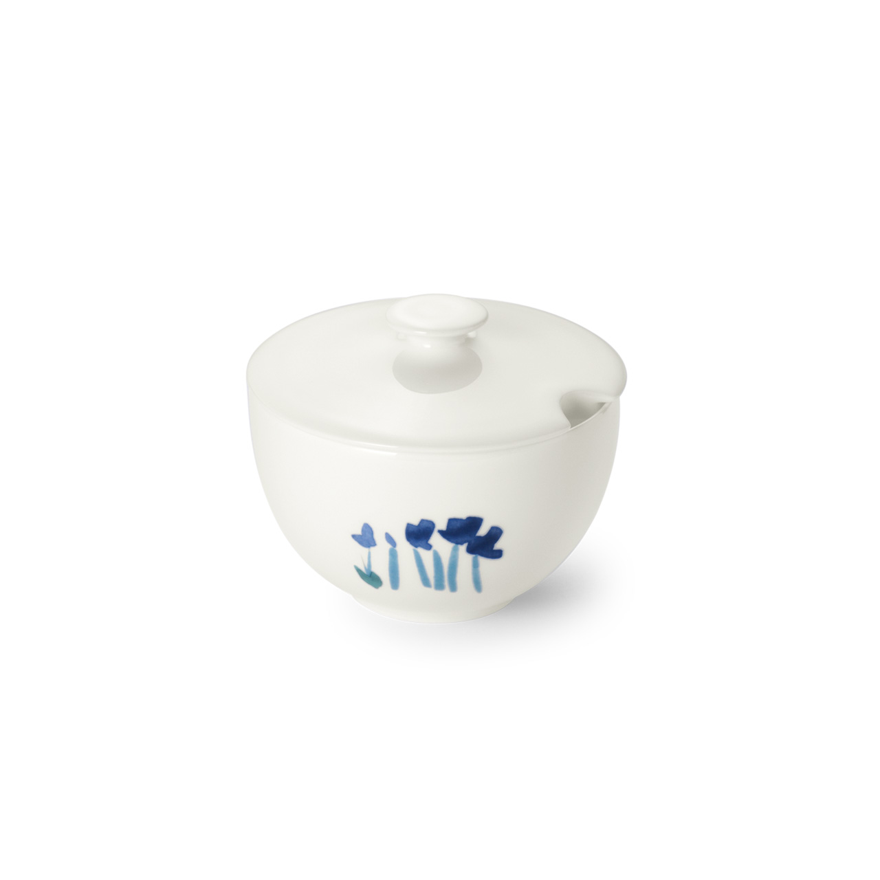 Zuckerdose rund 0,25 l blau
