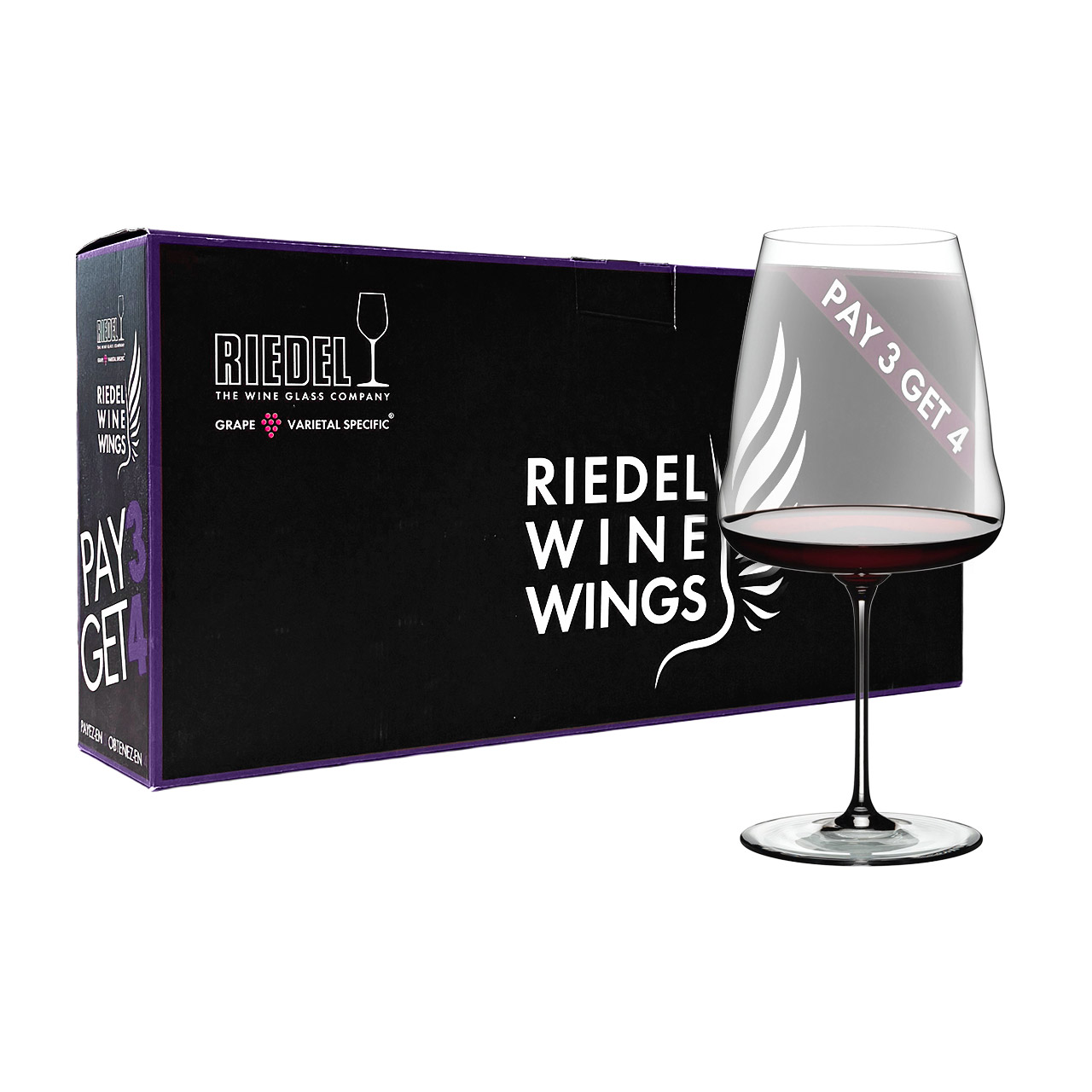 Cabernet Merlot Glasses, Set of 4 - Pay 3 Get 4, Glas, Schnaps, Roter Wein, Wein, Weinglas