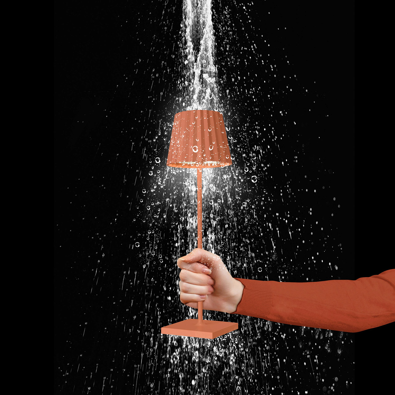 Table lamp LED 38 cm dimmable orange