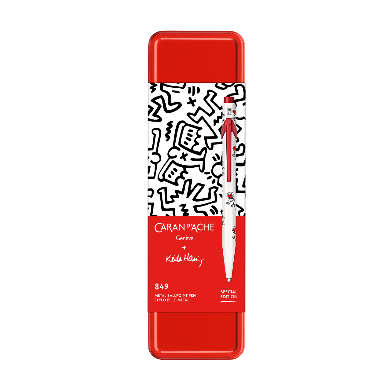 Ballpoint Keith Haring white, Flasche