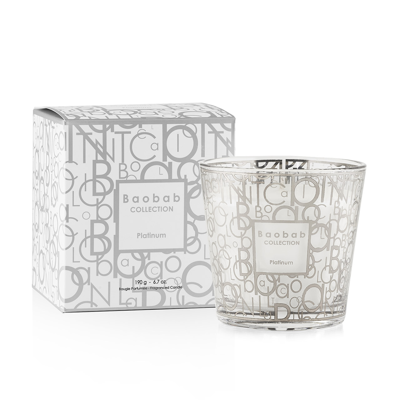Scented Candle 8 cm Platinum