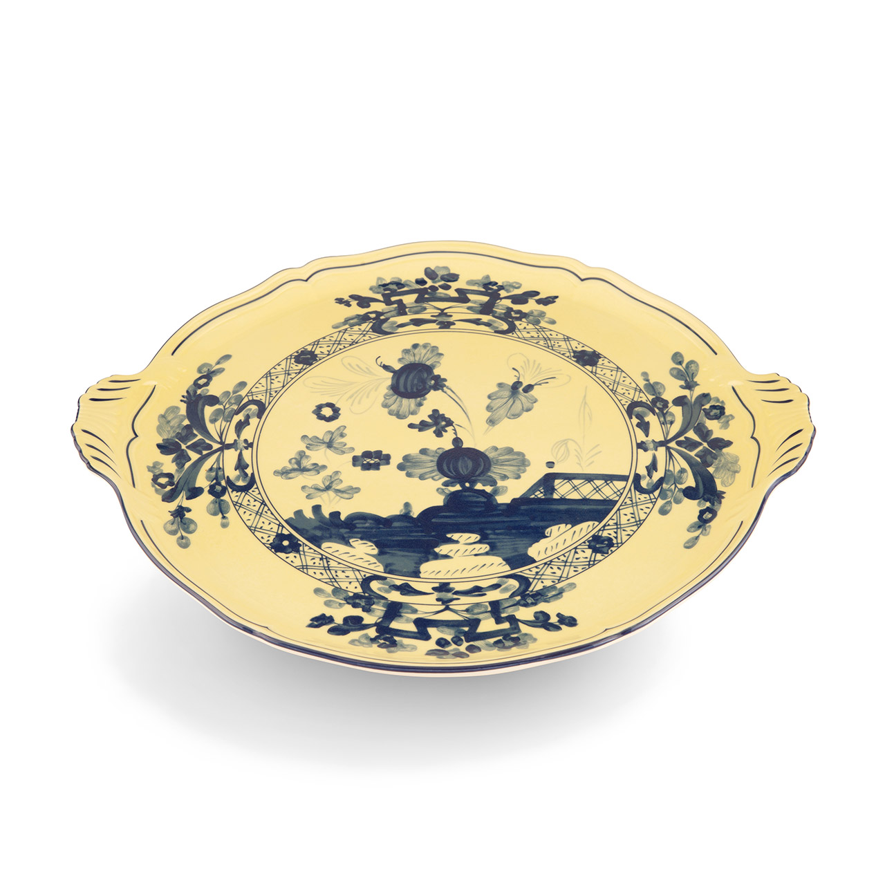 Cake plate 30.5 cm citrine, Kunst, Porzellan, Töpferei, Teller, Mahlzeit