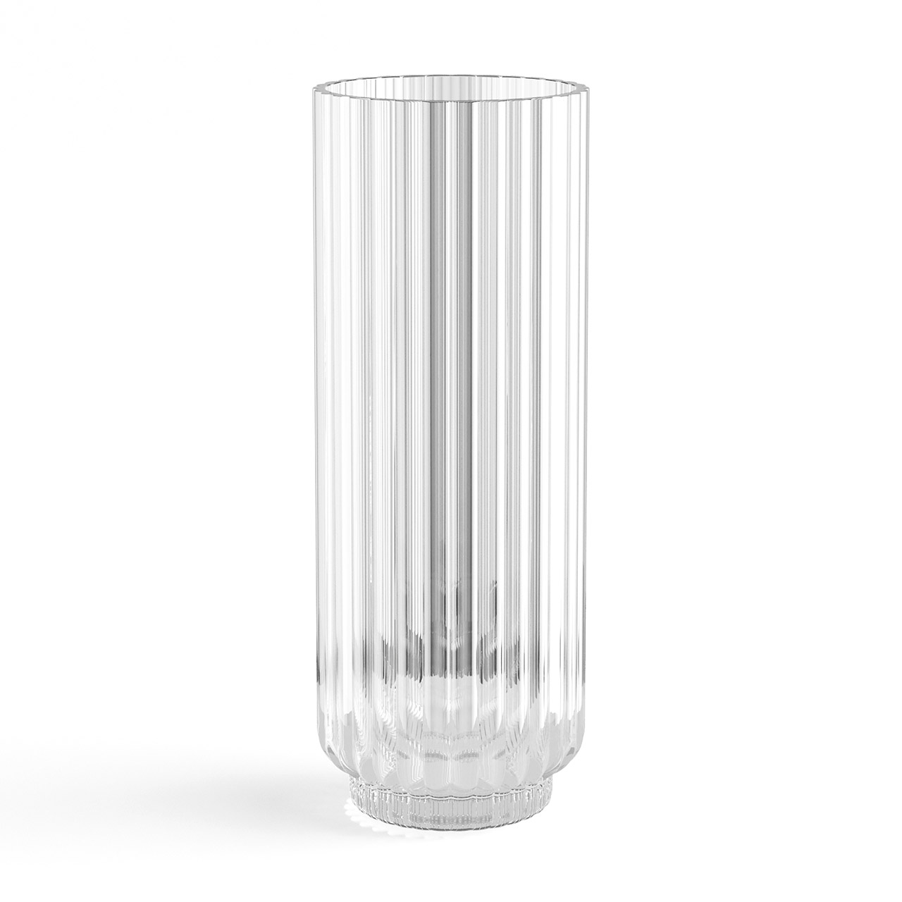 Vase 22.5 cm clear, Krug, Töpferei, Vase, Glas, Zylinder