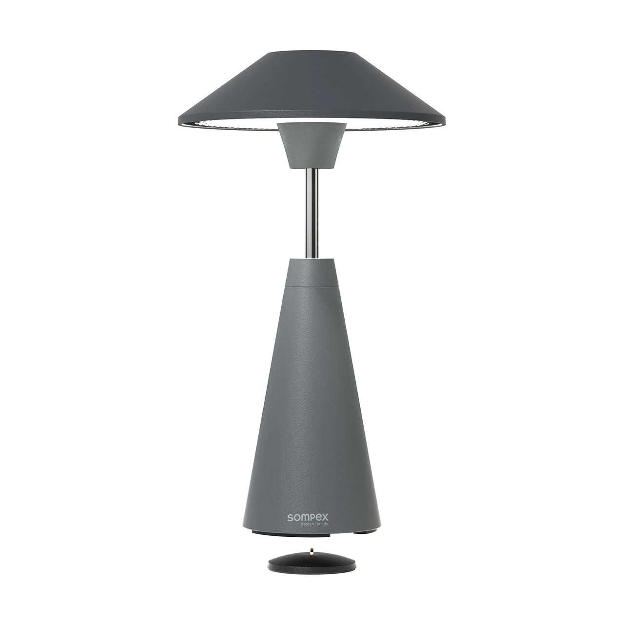 Table lamp LED 30.5 cm dimmable anthracite, Lampe, Tischlampe, Lampenschirm