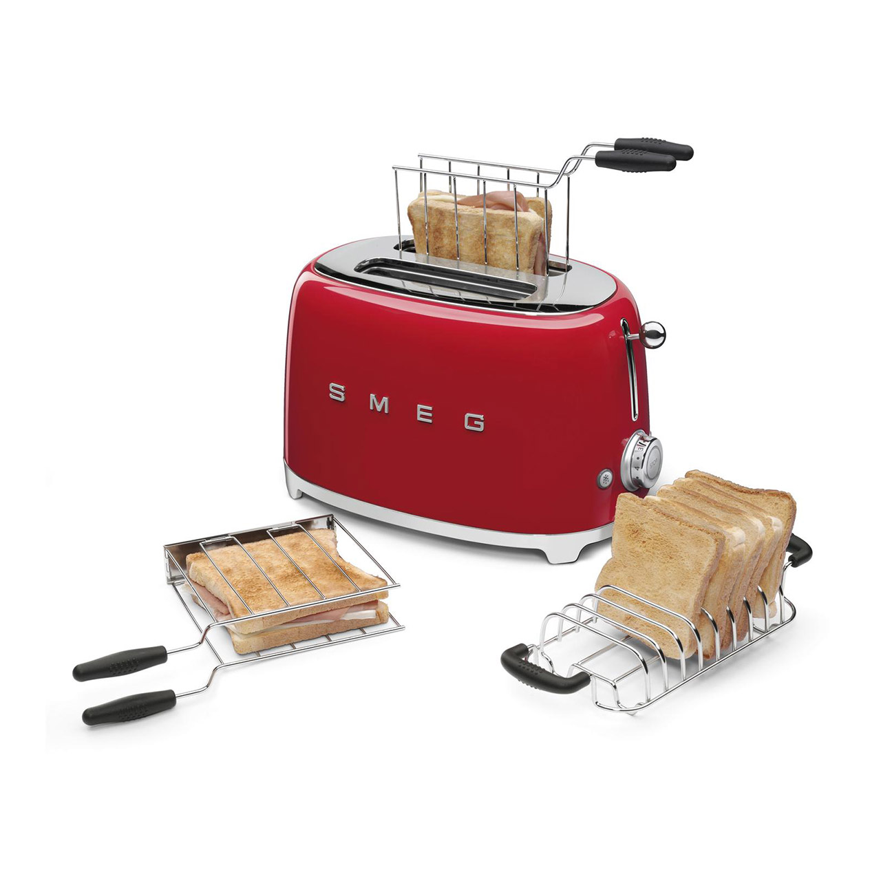 Smeg '50's Style', Brötchen-Röstaufsatz für Toaster TSF01, TSF03, Gerät, Elektrisches Gerät, Toaster