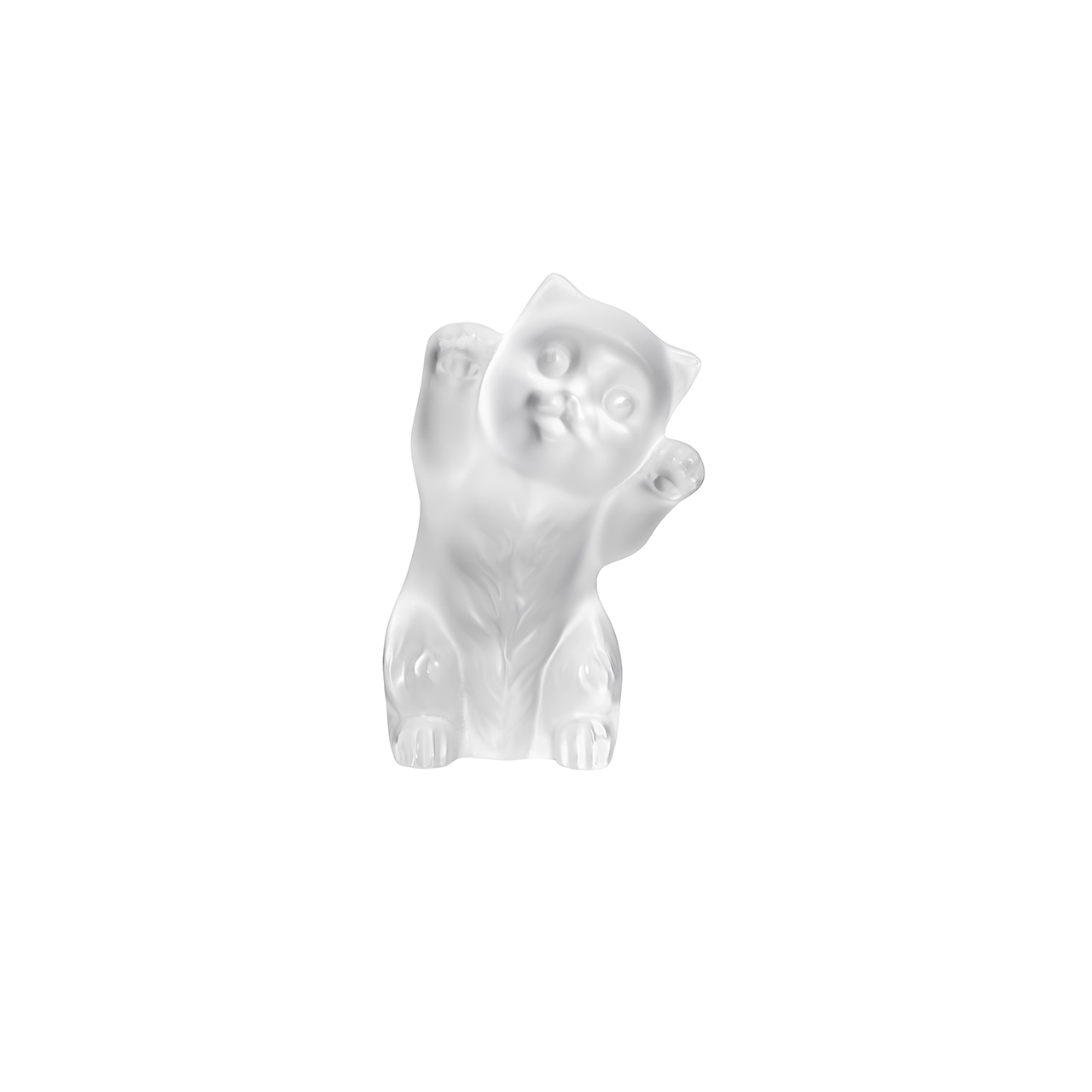 Cat 9.1 cm clear, Porzellan, Töpferei, Figur, Gesicht, Person