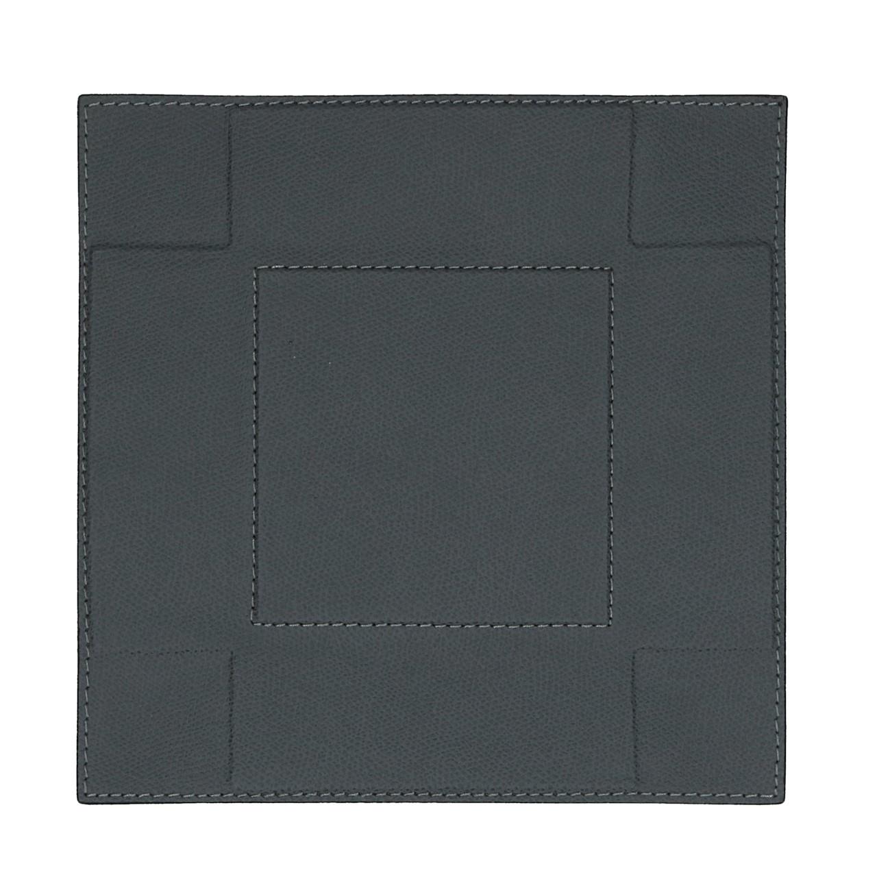 Schale eckig mittel, Golf graphit, Naht graphit