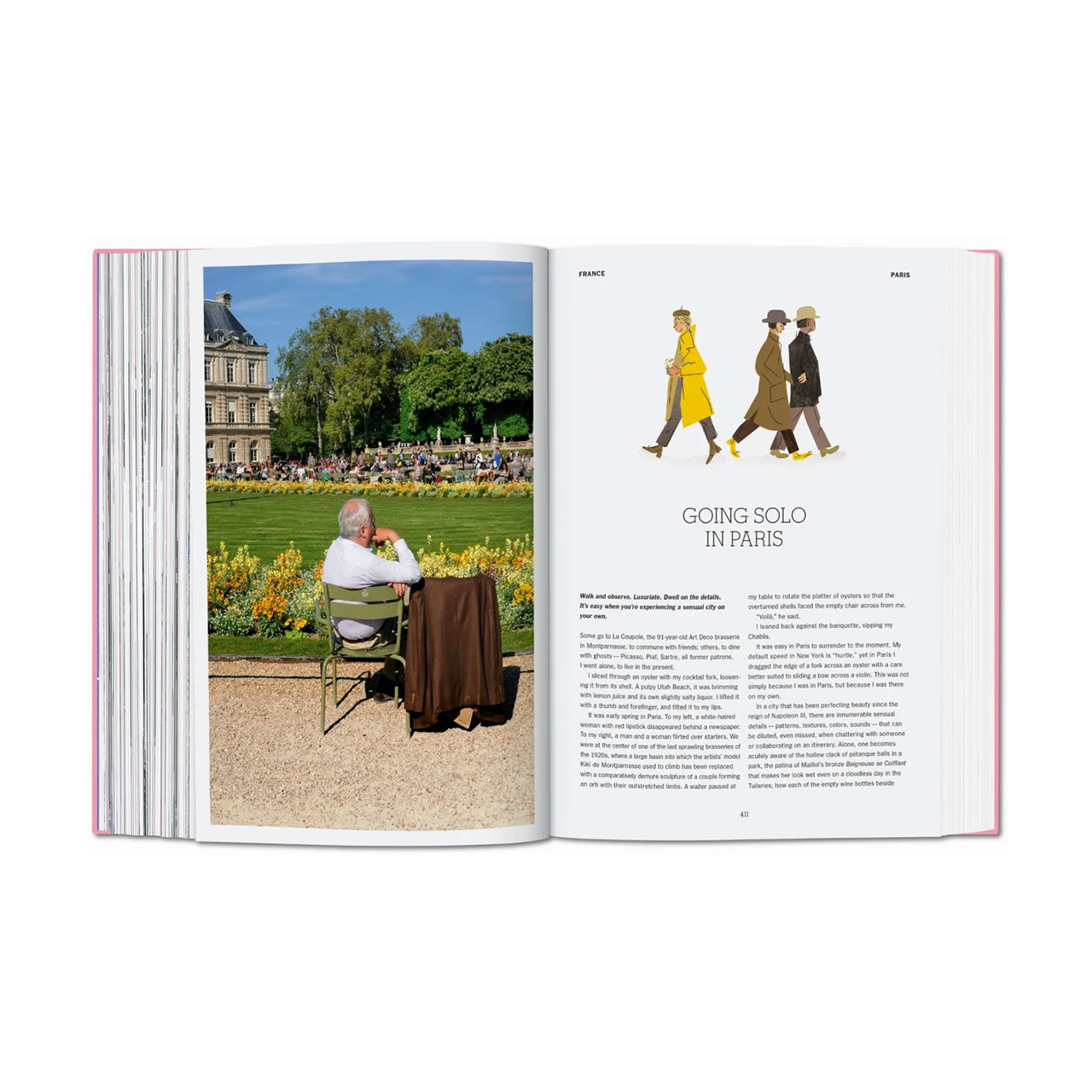 Coffee Table Book New York Times Explorer, Seite, Werbung, Plakat, Stuhl, Person