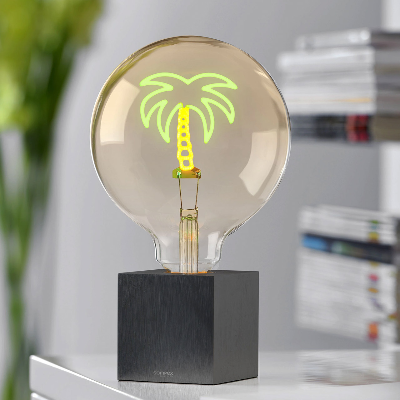 Decorative bulb LED PALM TREE amber/green, Licht, Glühbirne