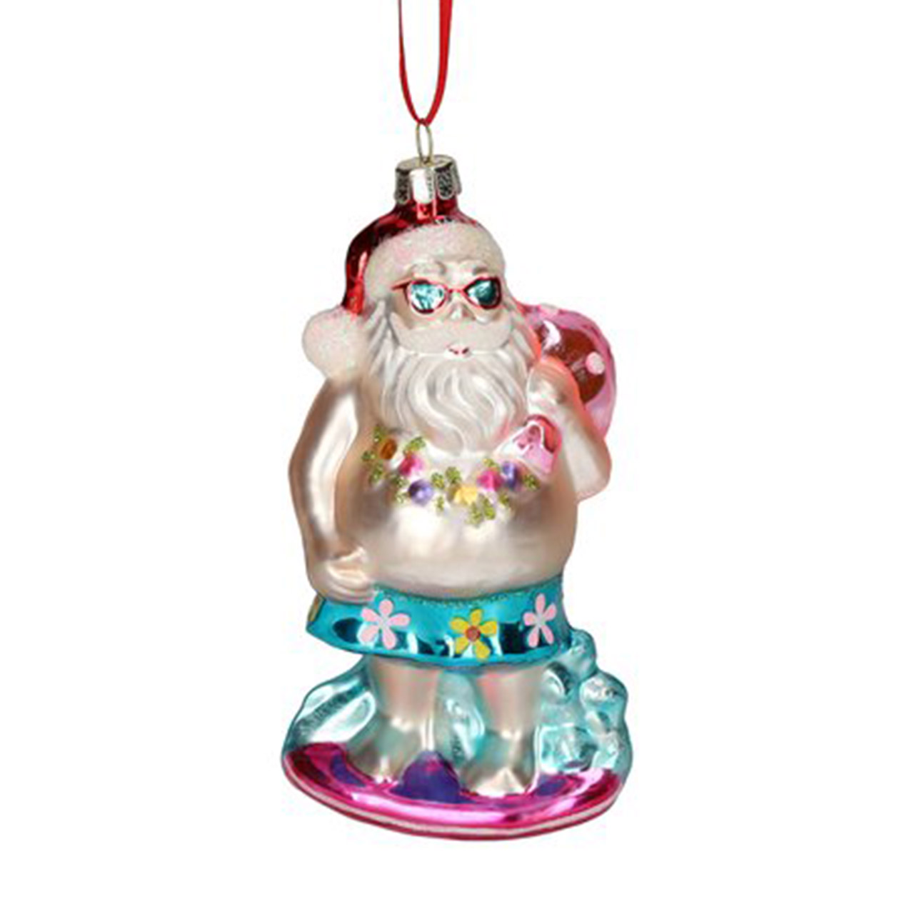 Christmas tree decoration Santa on the beach, Figur, Zubehör, Puppe, Spielzeug