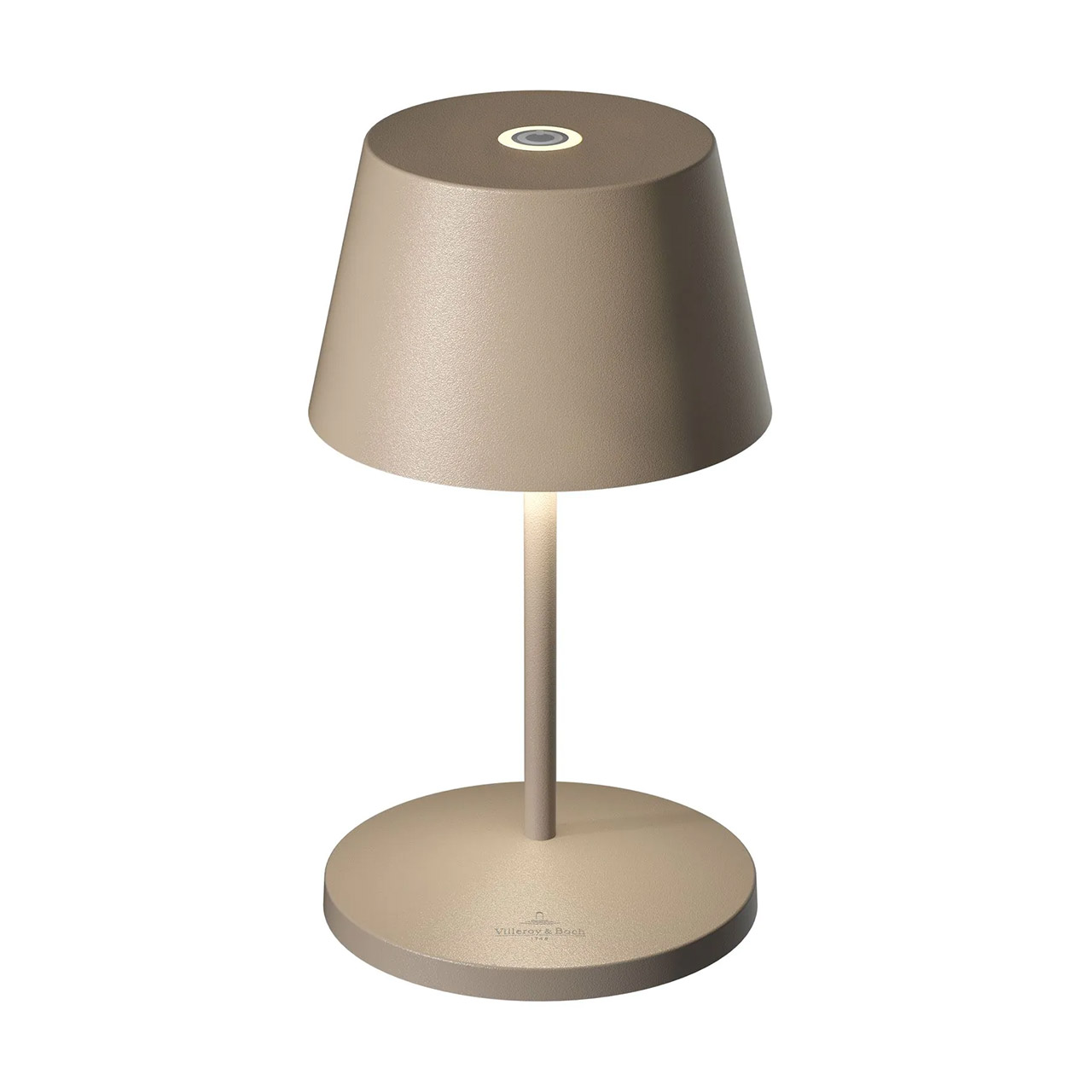 Tischlampe LED 20 cm dimmbar sand