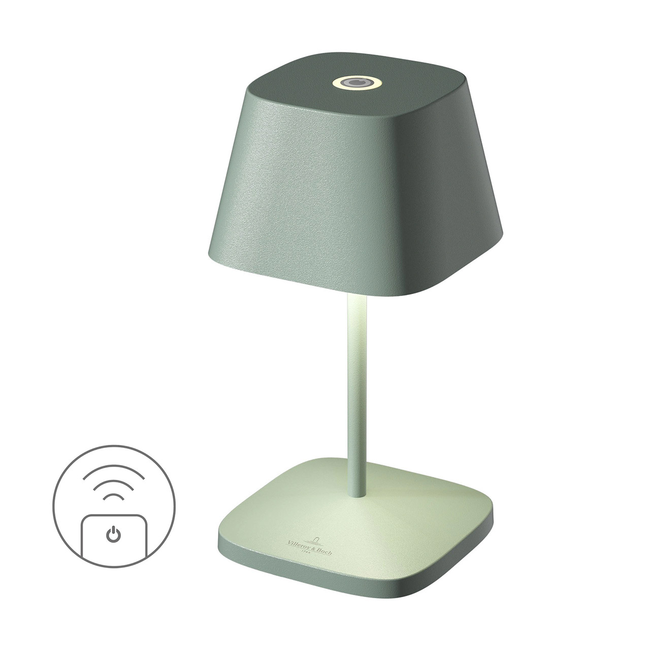 Table Lamp LED 20 cm dimmable olive green, Lampe, Tischlampe, Lampenschirm