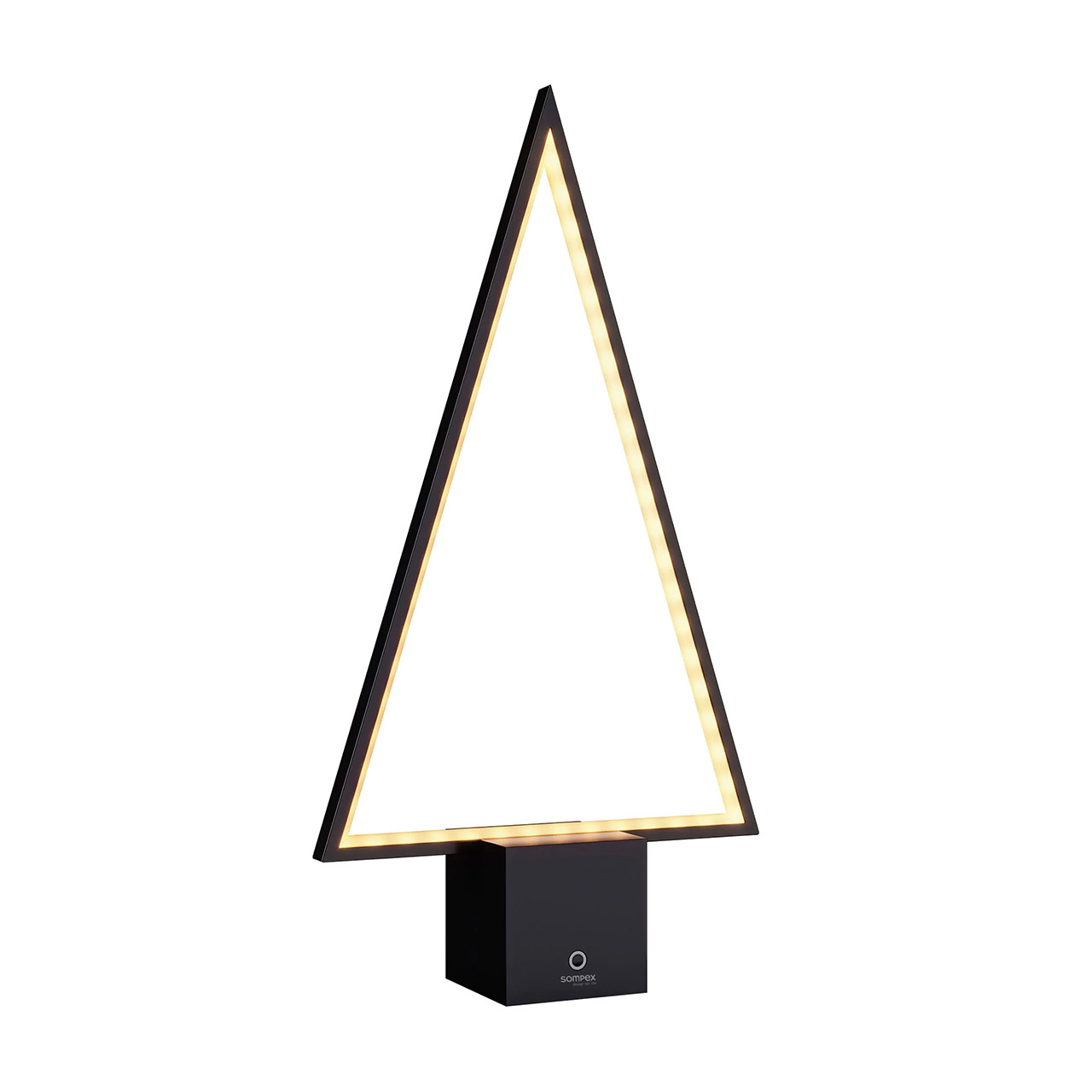 Decorative light LED 47 cm dimmable black, Dreieck, Lampe