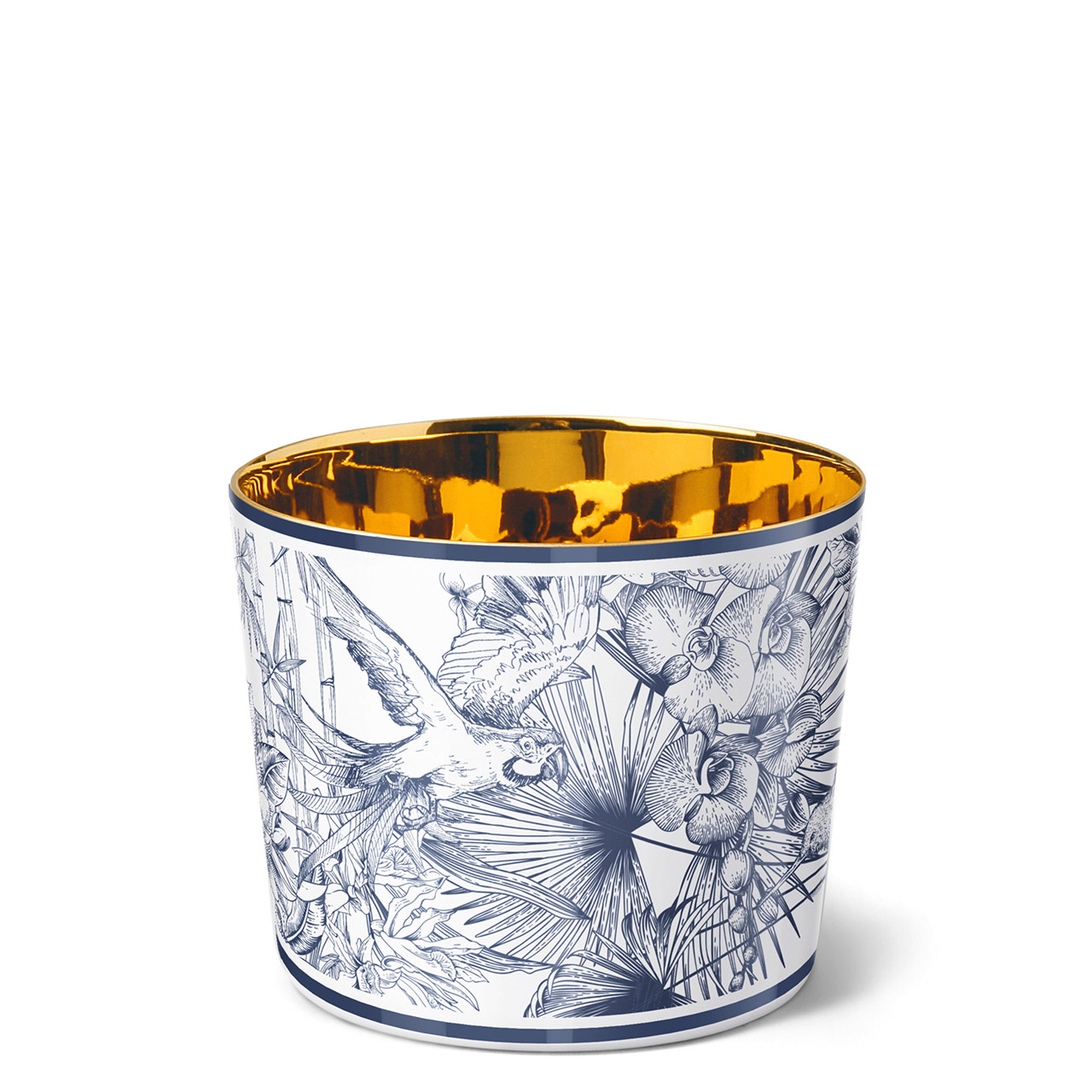 Champagne goblet Paraiso Blue Monkey, Kunst, Porzellan, Töpferei, Tasse