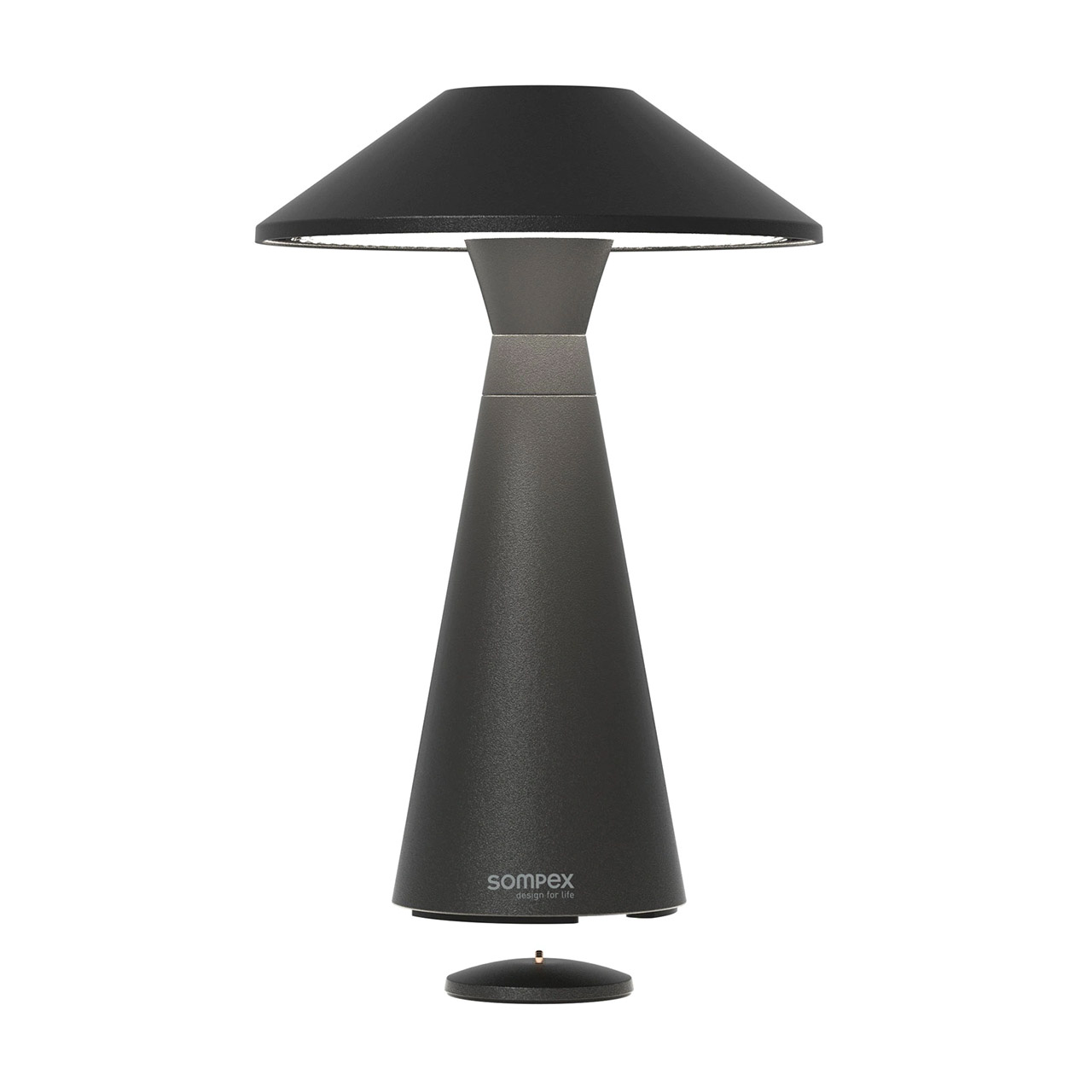 Table lamp LED 30.5 cm dimmable black, Lampe, Tischlampe, Lampenschirm