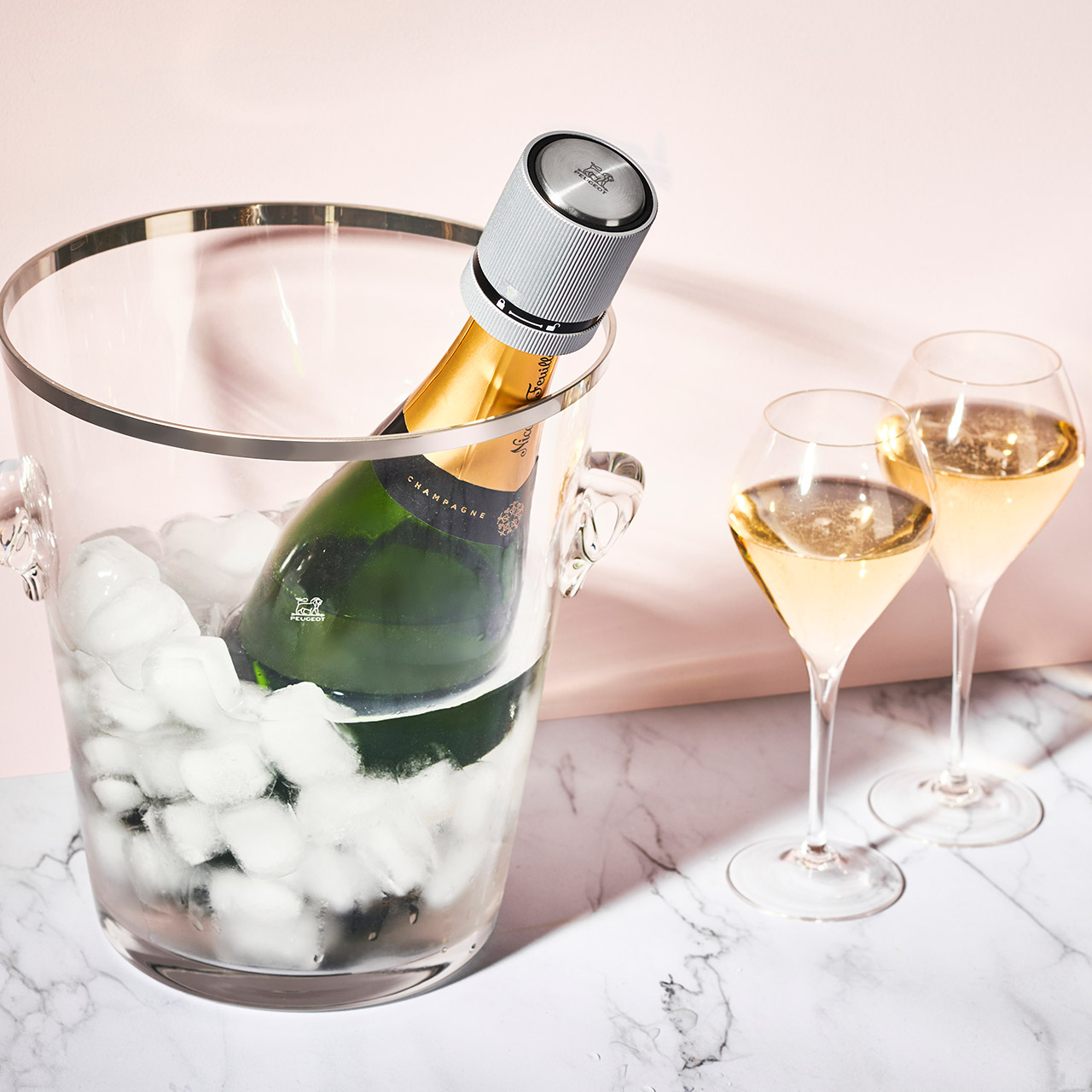 Champagne stopper aluminum, Glas, Flasche, Alkohol, Schnaps, Weinflasche