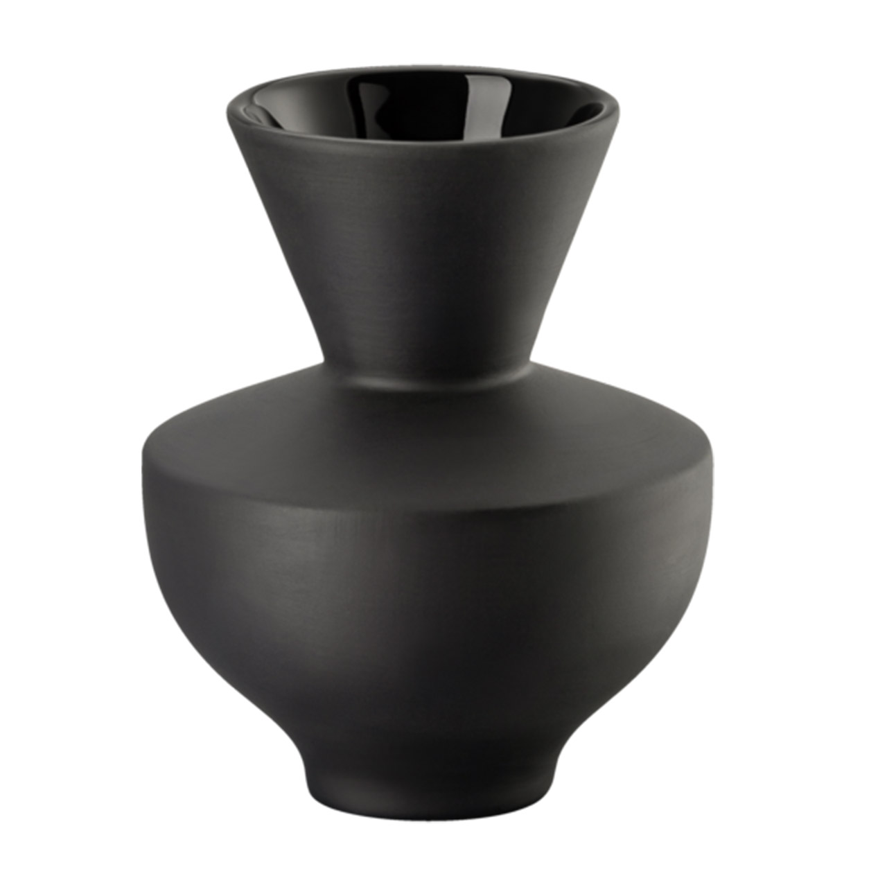 Vase 10 cm black, Krug, Töpferei, Vase