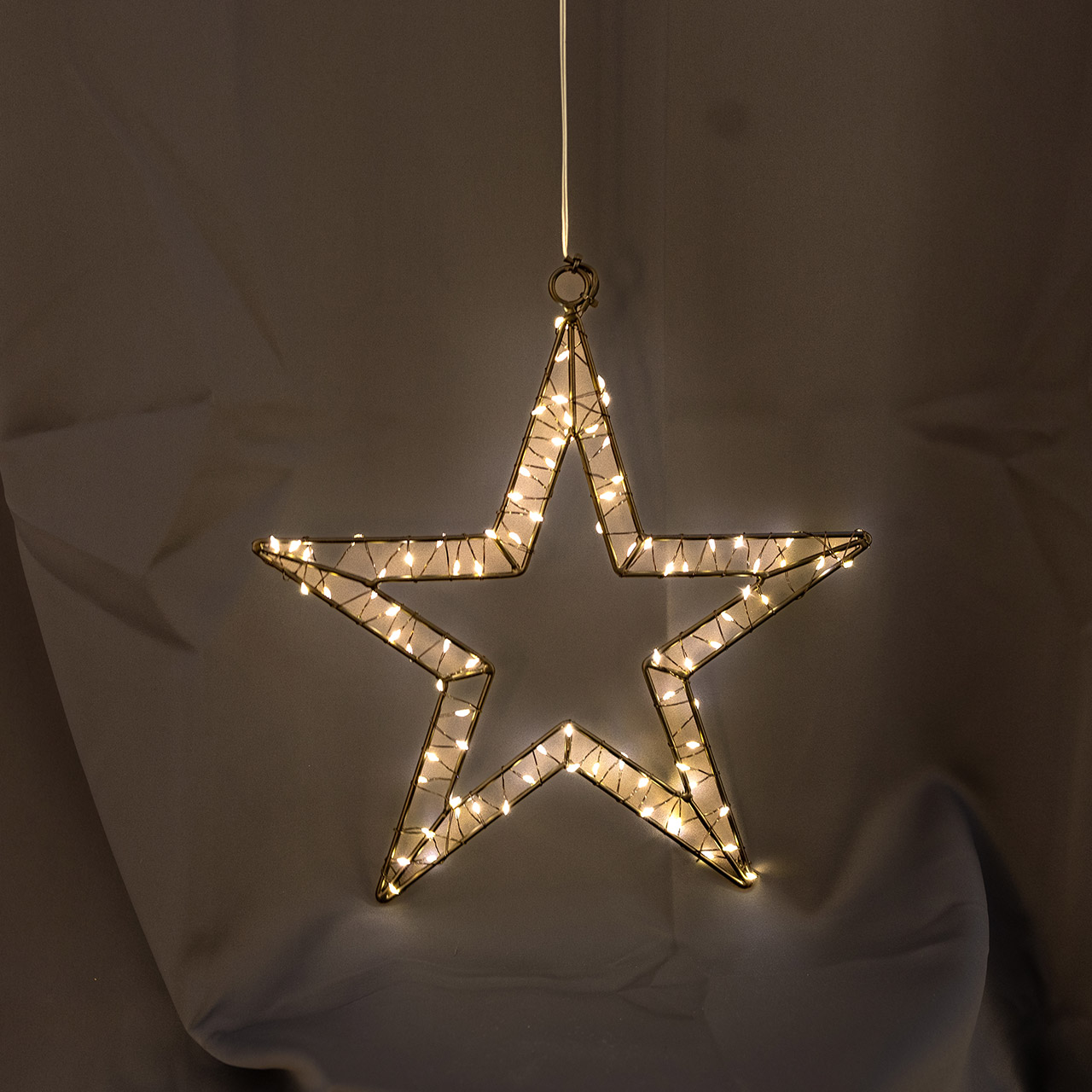 Decorative light LED star 2D 30 cm black, Sternsymbol, Symbol, Kronleuchter, Lampe