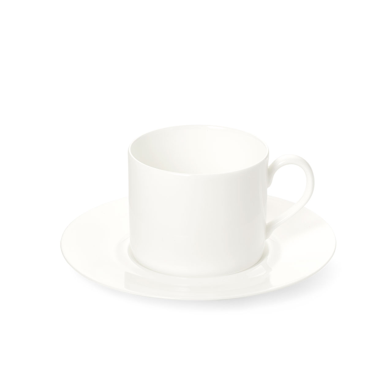 Coffee cup with saucer cylindrical flat 0.25 l, Untertasse, Tasse, Kunst, Porzellan, Töpferei