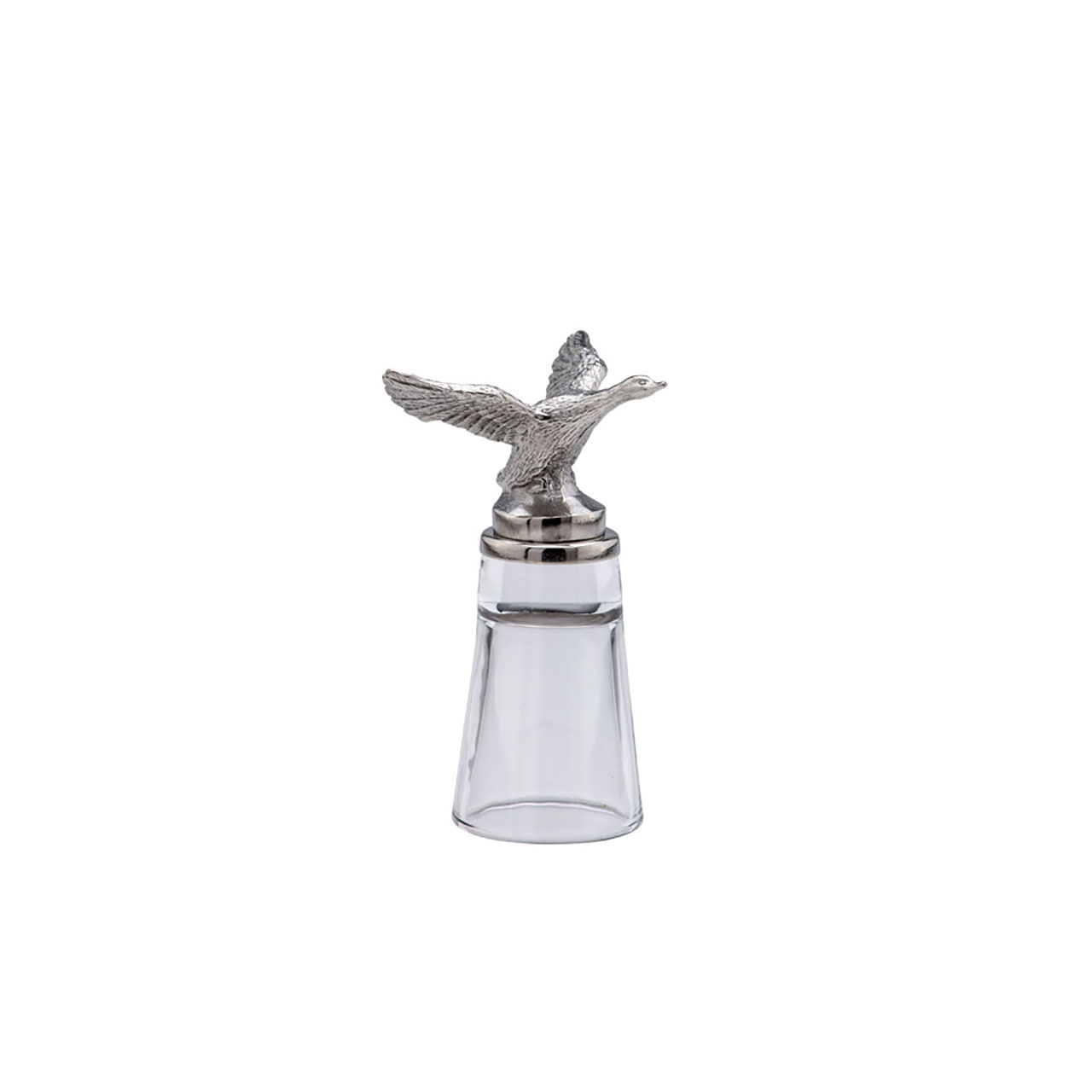 Shot glass duck 4 cl glass stainless steel, Flasche, Tier, Vogel, Sinken, Waschbeckenhahn