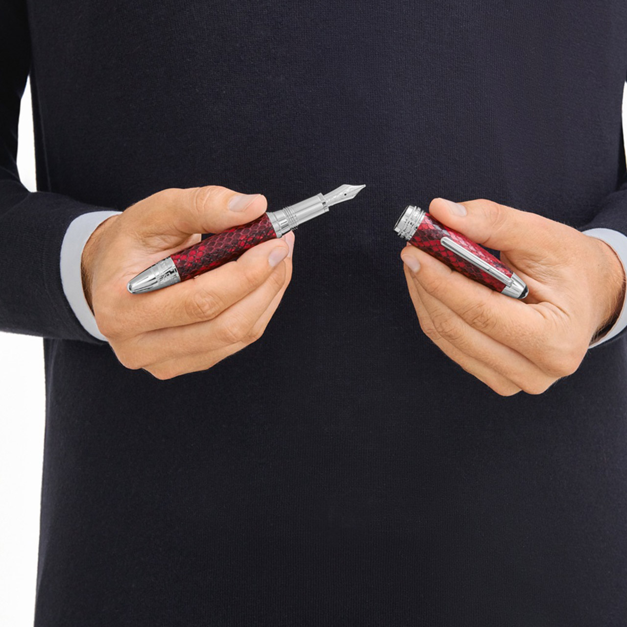 Füllfederhalter Great Master 146 Python Leder