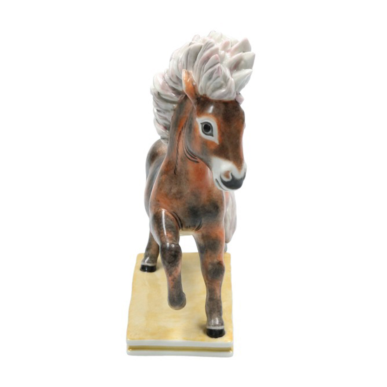 Nymphenburg, Shetlandpony i. Trab B2 braun, Figur, Tier, Pferd, Säugetier