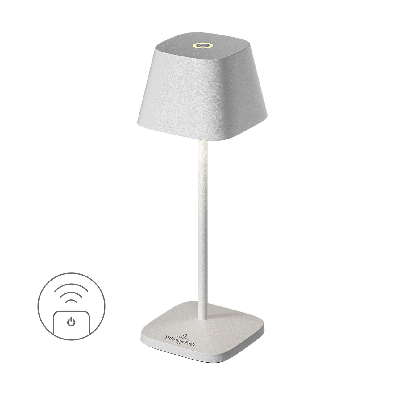 Table lamp LED 20 cm dimmable white, Lampe, Tischlampe, Lampenschirm
