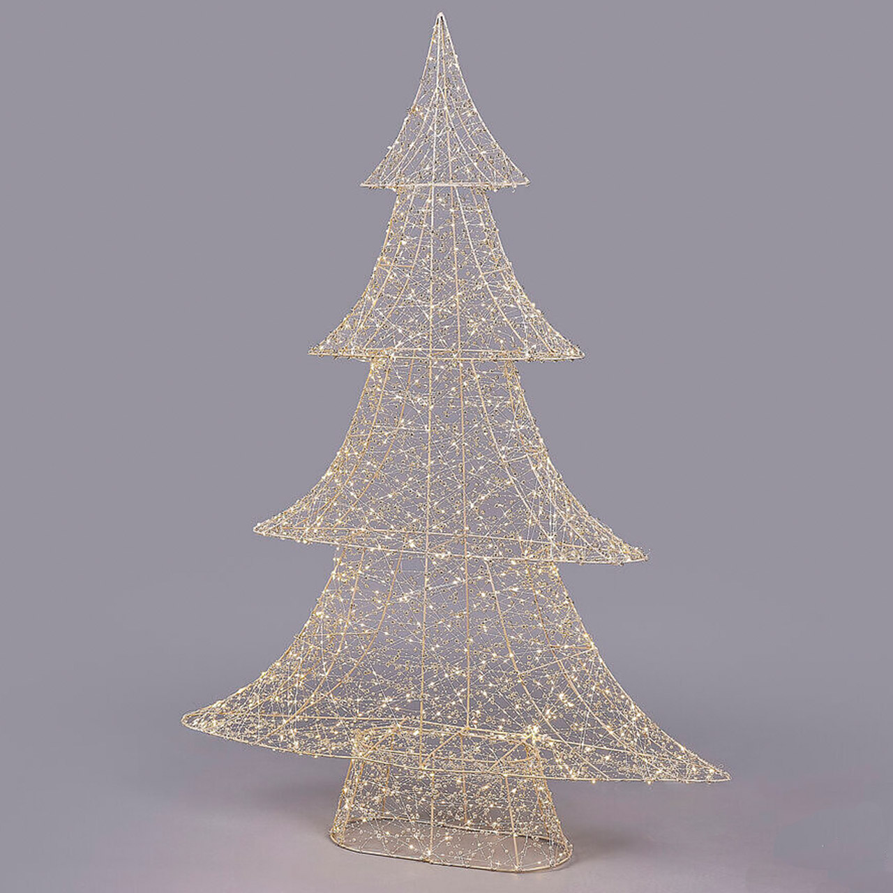 Christmas tree LED with pearls 150 cm gold, Lampe, Weihnachten, Weihnachtsdekorationen, Festival