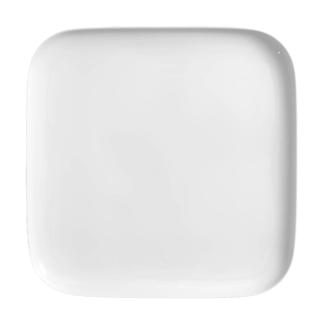 Dinner plate 30x30 cm white, Kunst, Porzellan, Töpferei, Teller