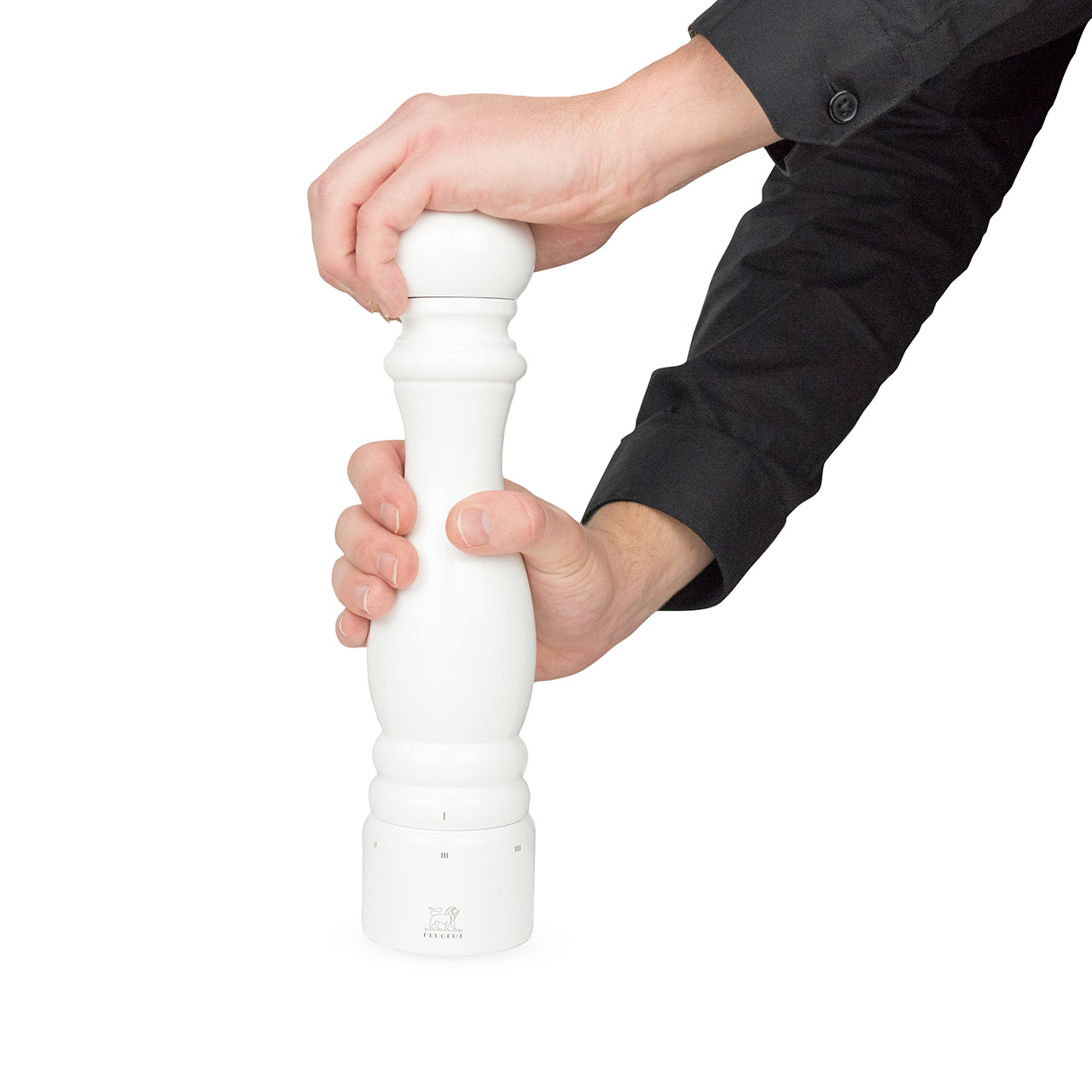 Salt mill 30 cm white lacquered, Krug, Töpferei