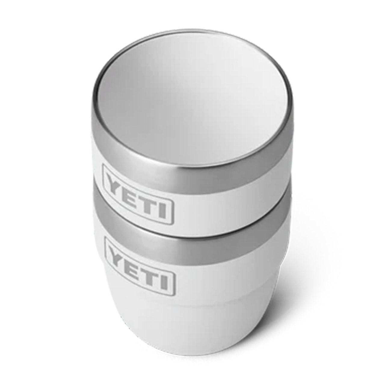 Stackable cups 0.12 l white 2 pieces
